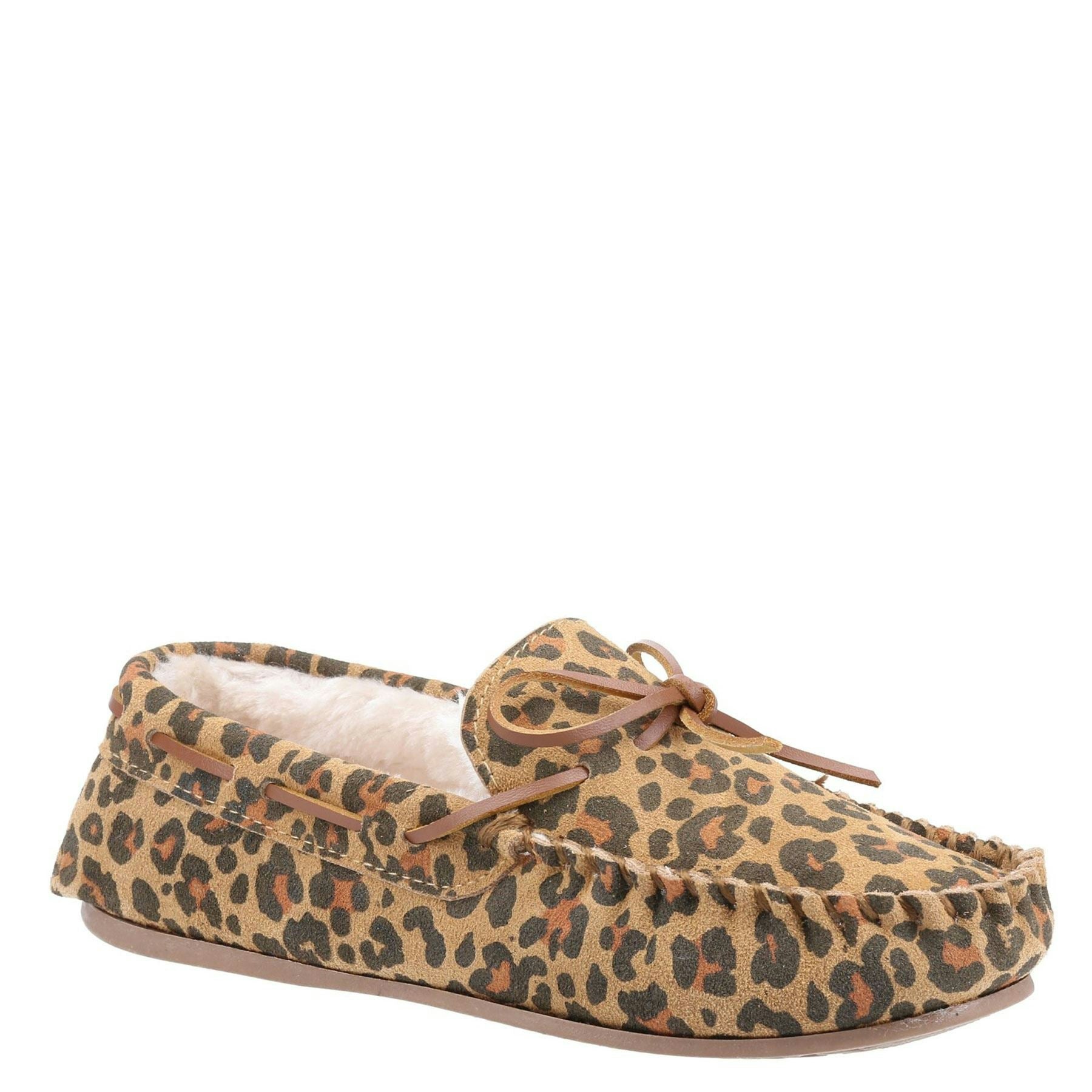 Hush Puppies Women's Allie Moccasin Slippers - Leopard - 4 Uk