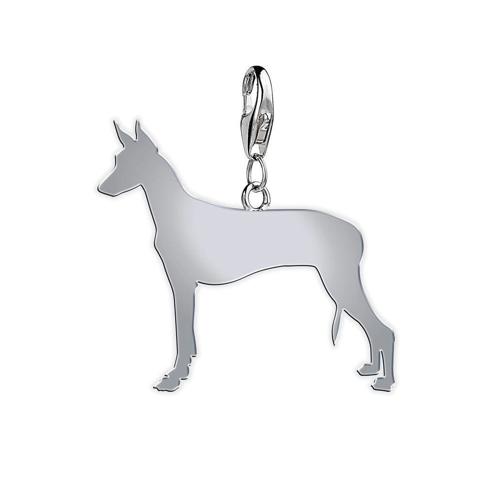 Mylee London Silver Pharaoh Hound Silhouette Charm - Clip On Charm - No