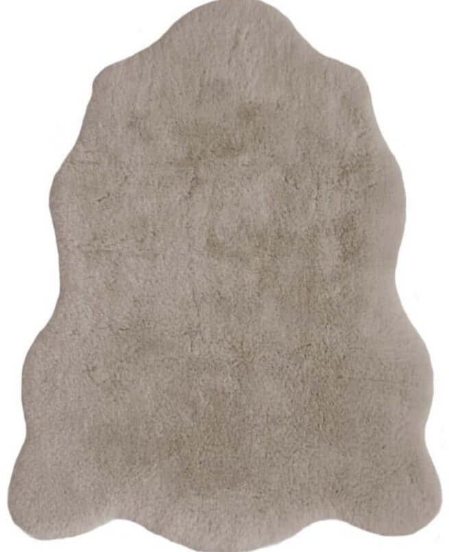 Rackhams Luxury Natural Faux Fur Rug - 70X90 Cm