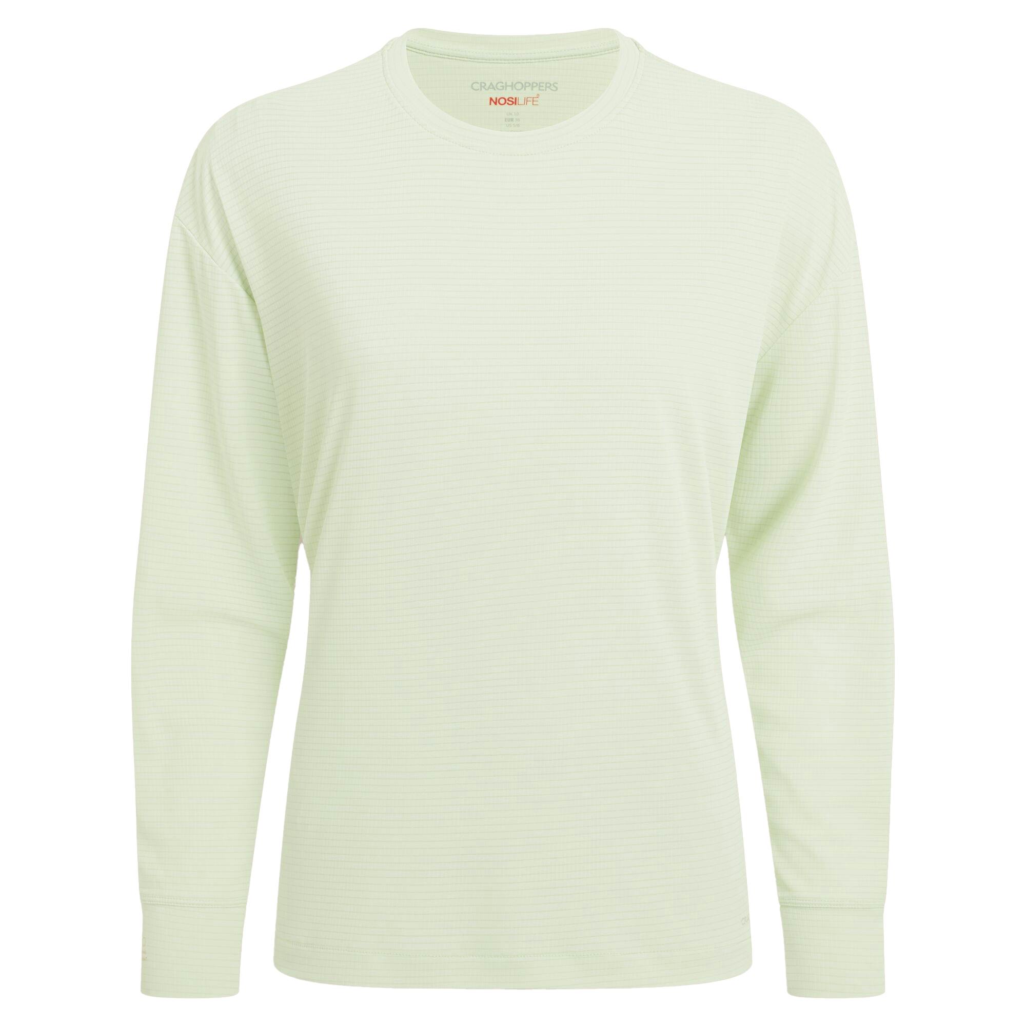 Craghoppers Women's Nosilife Long-Sleeved T-Shirt - Pear Drop - 12 Uk - Pear Drop - 100% Recycled Polyester