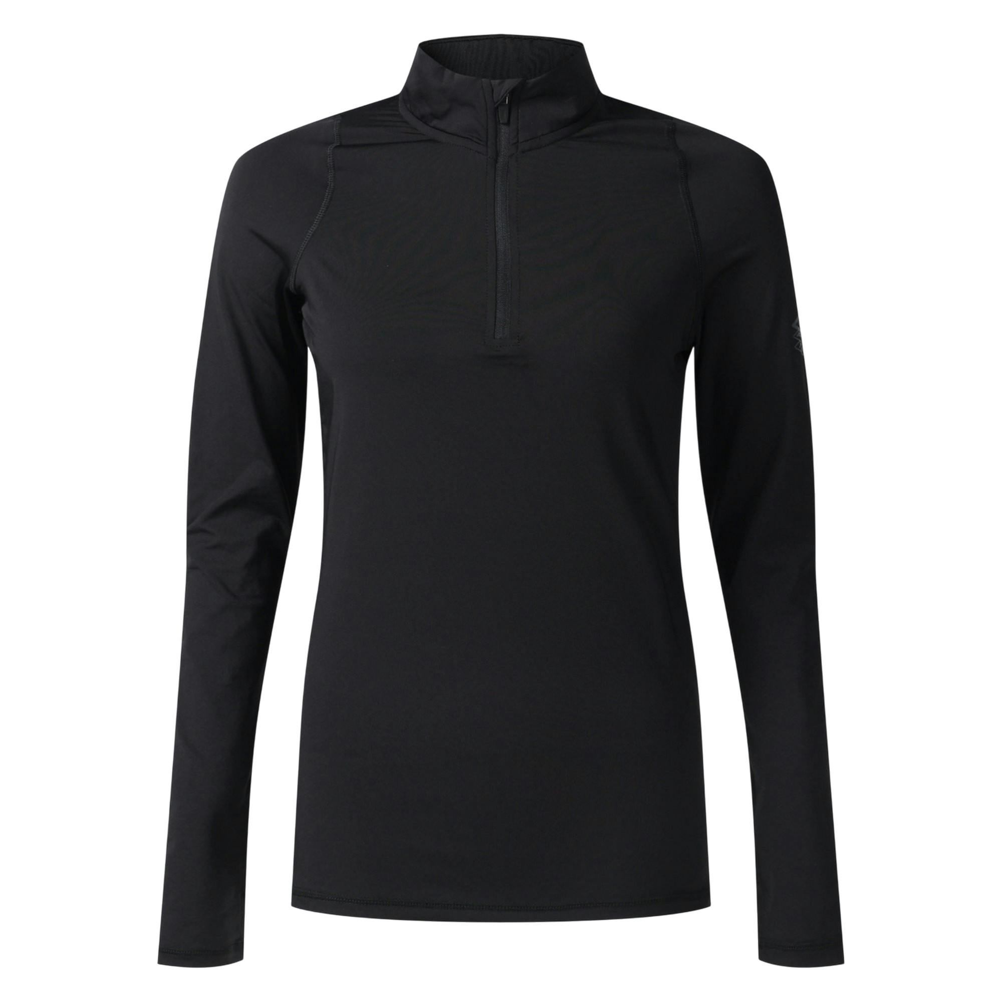 Umbro Women's Black Pro Training Half Zip Top - 14 Uk - 87% Polyester/13% Elastane