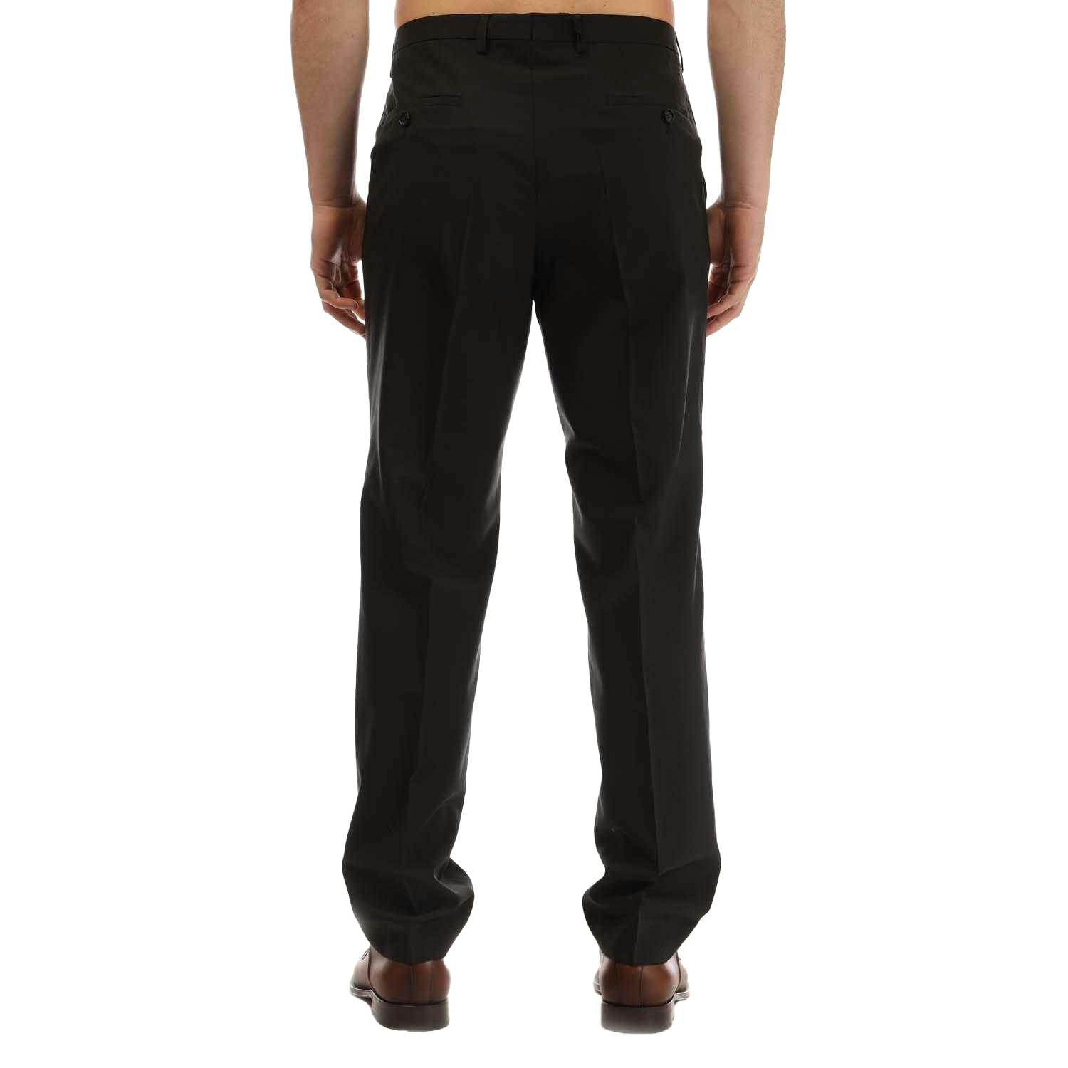 Boss Men's Black Shout Trousers - 30R - 98% Virgin Wool/2% Elastane