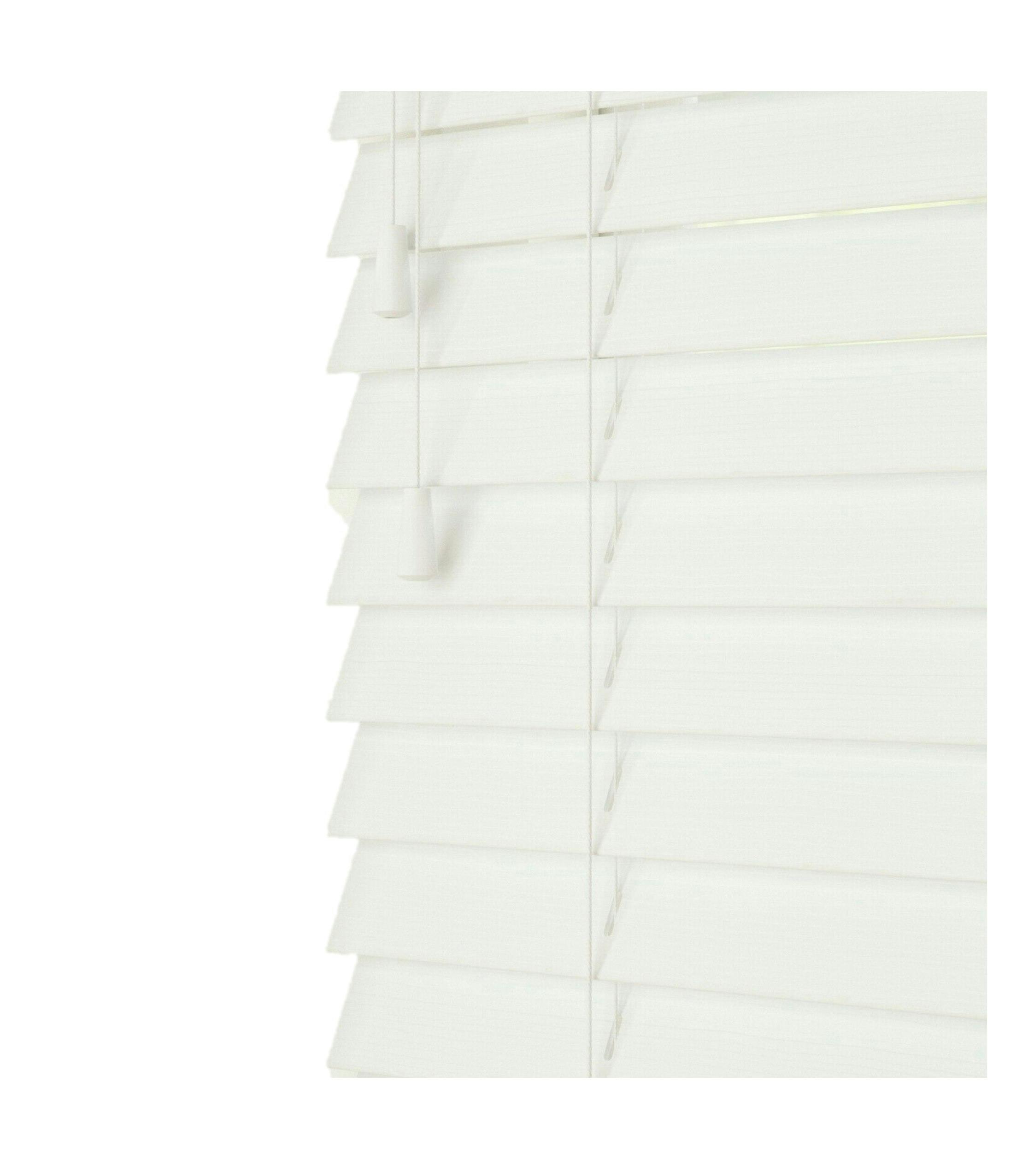 Rackhams Serene Smooth Finish Faux Wood Venetian Blinds With Strings (130Cm Drop) - 190Cm