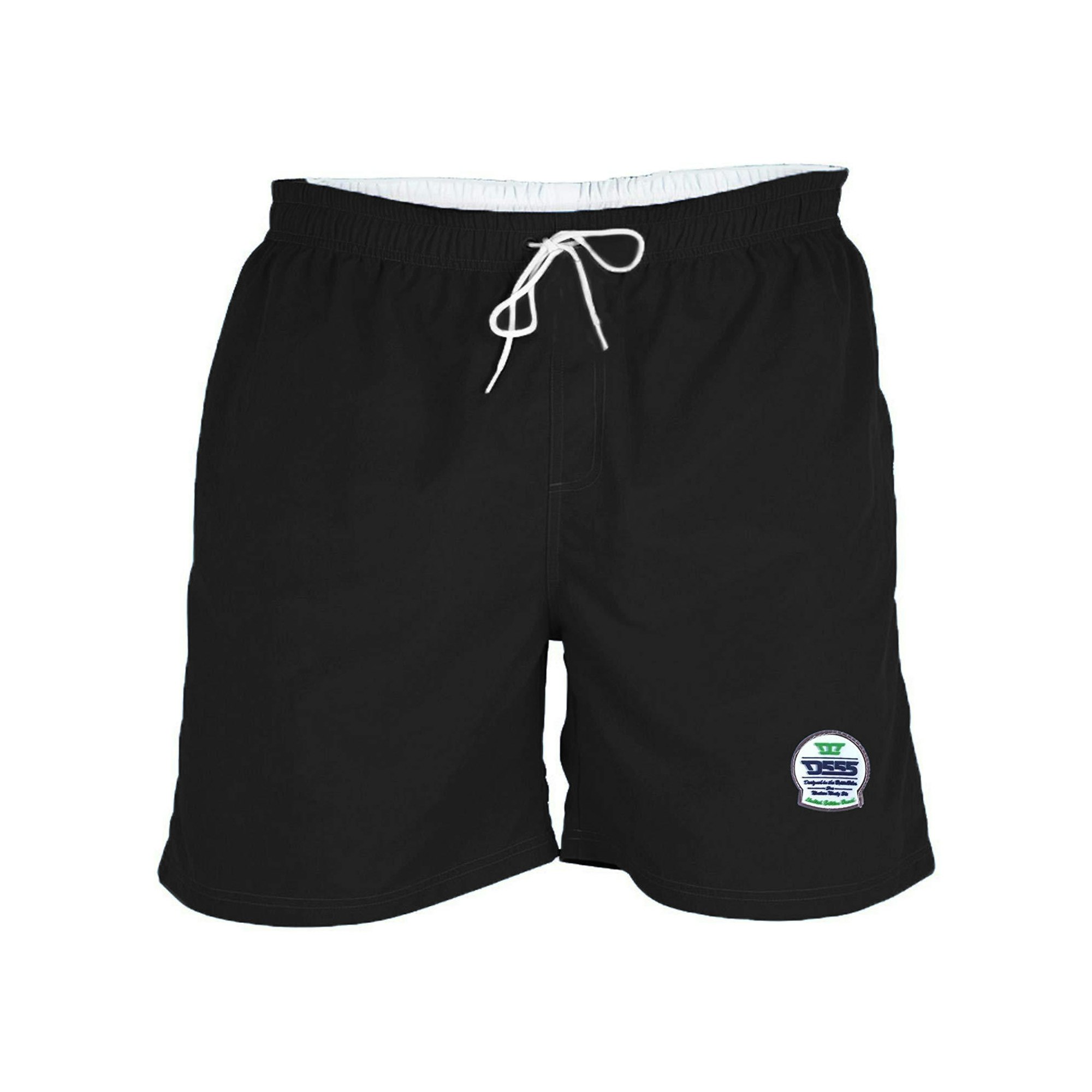 Duke Men's Black D555 Yarrow Kingsize Swim Shorts - 6XL
