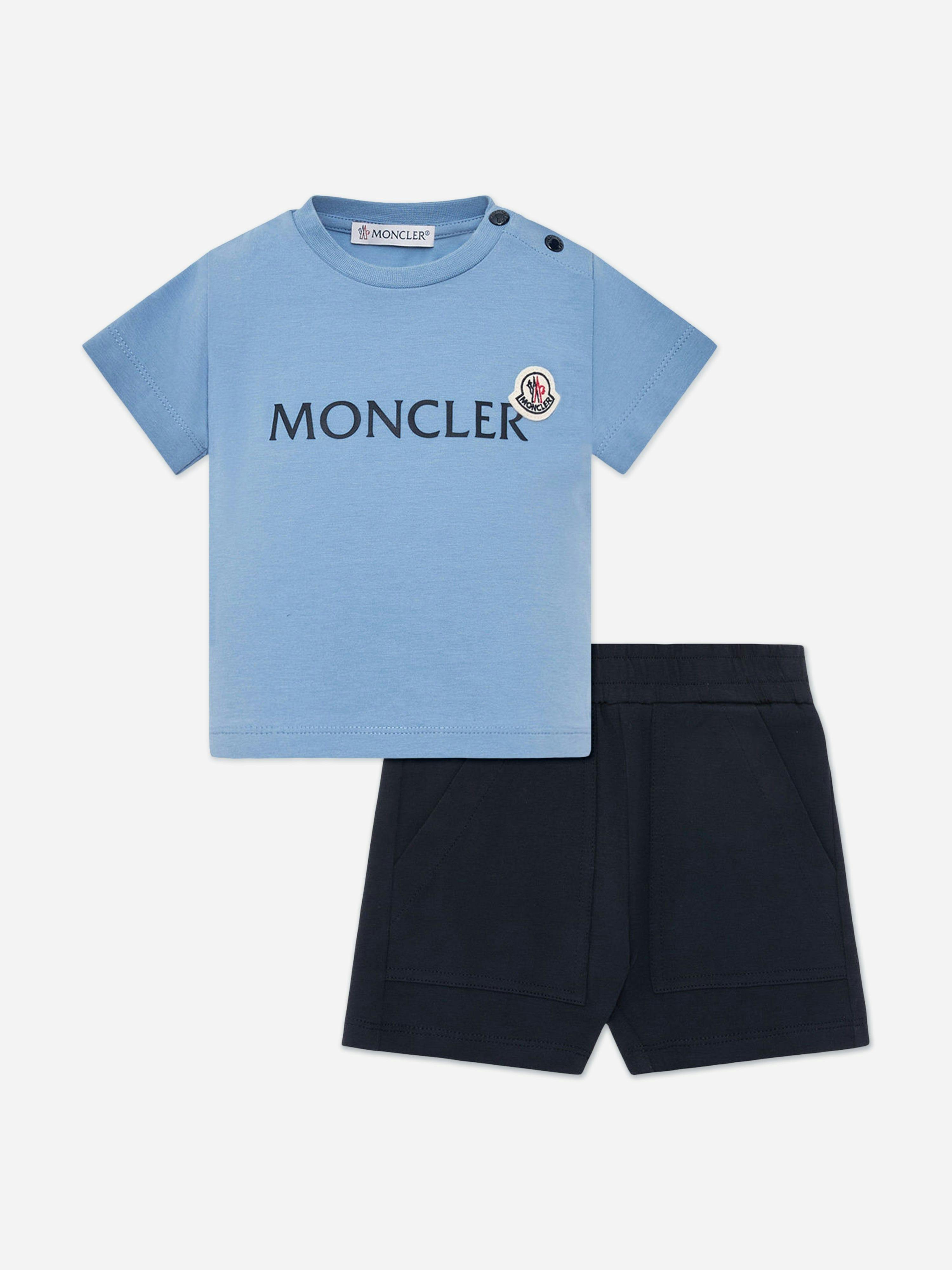 Moncler Enfant Men's Baby Boys Logo Short Set In Navy - Navy - 9-12 Mths