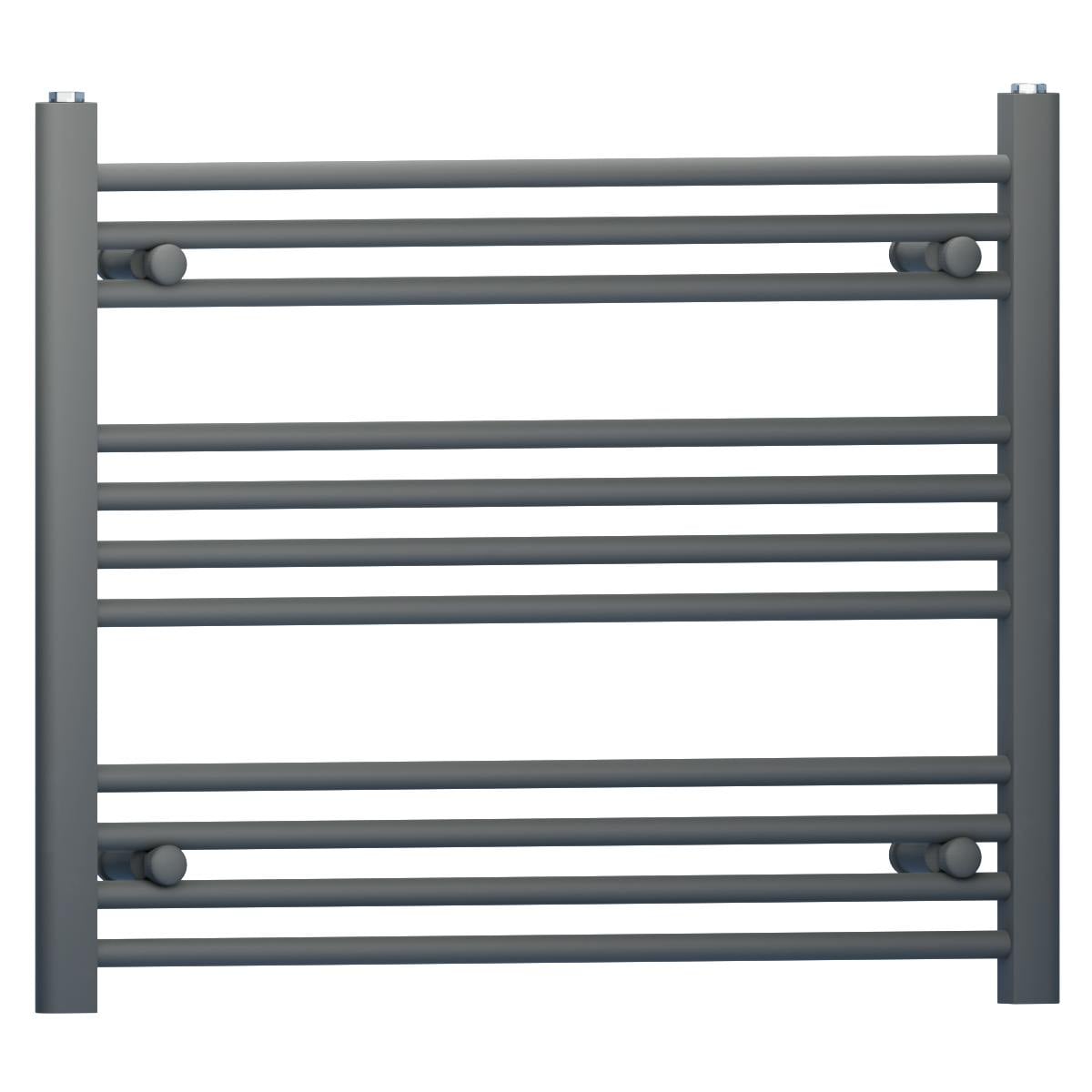 Myhomeware Anthracite/Grey 900Mm X 600Mm Heated Bathroom Towel Rail Radiator For Central Heating Elegant Designer In Uk