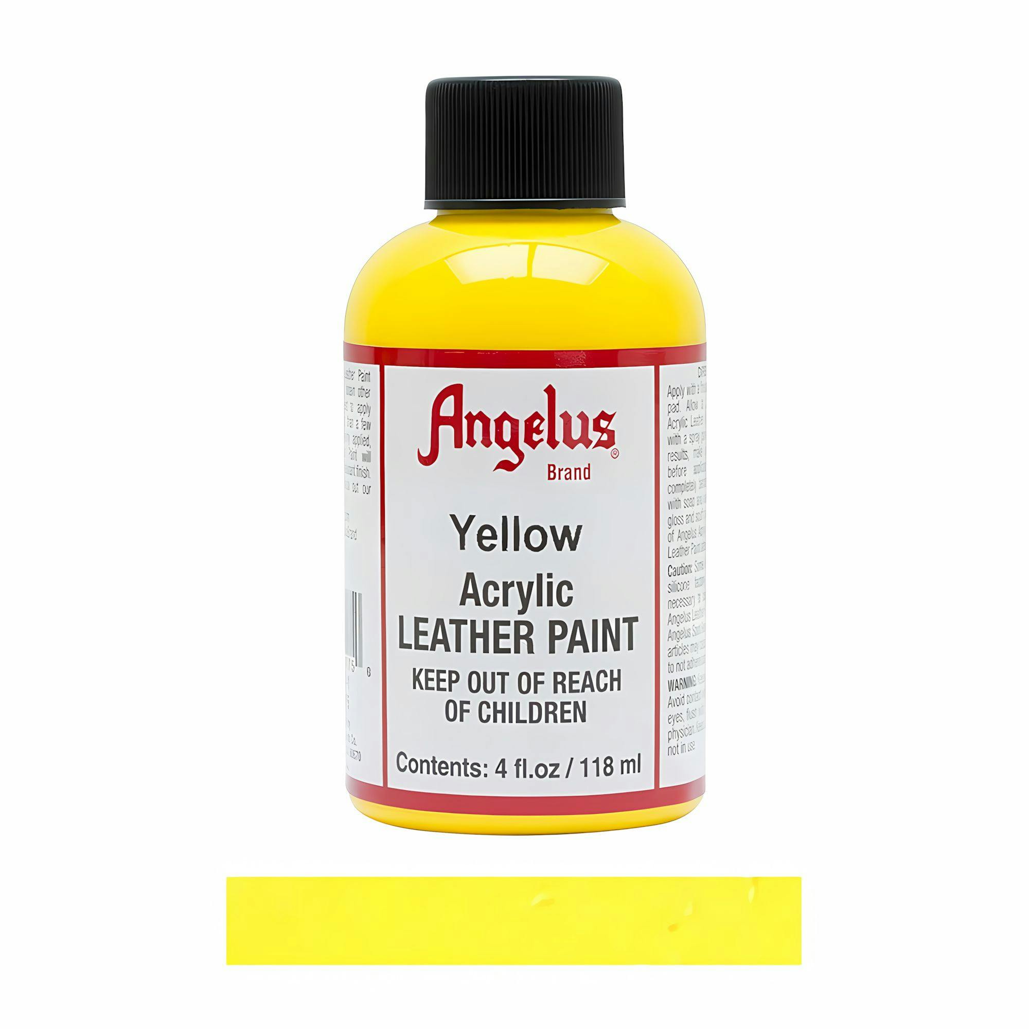 Angelus Yellow Leather Paint For Sneaker Customs And Shoes 4Oz