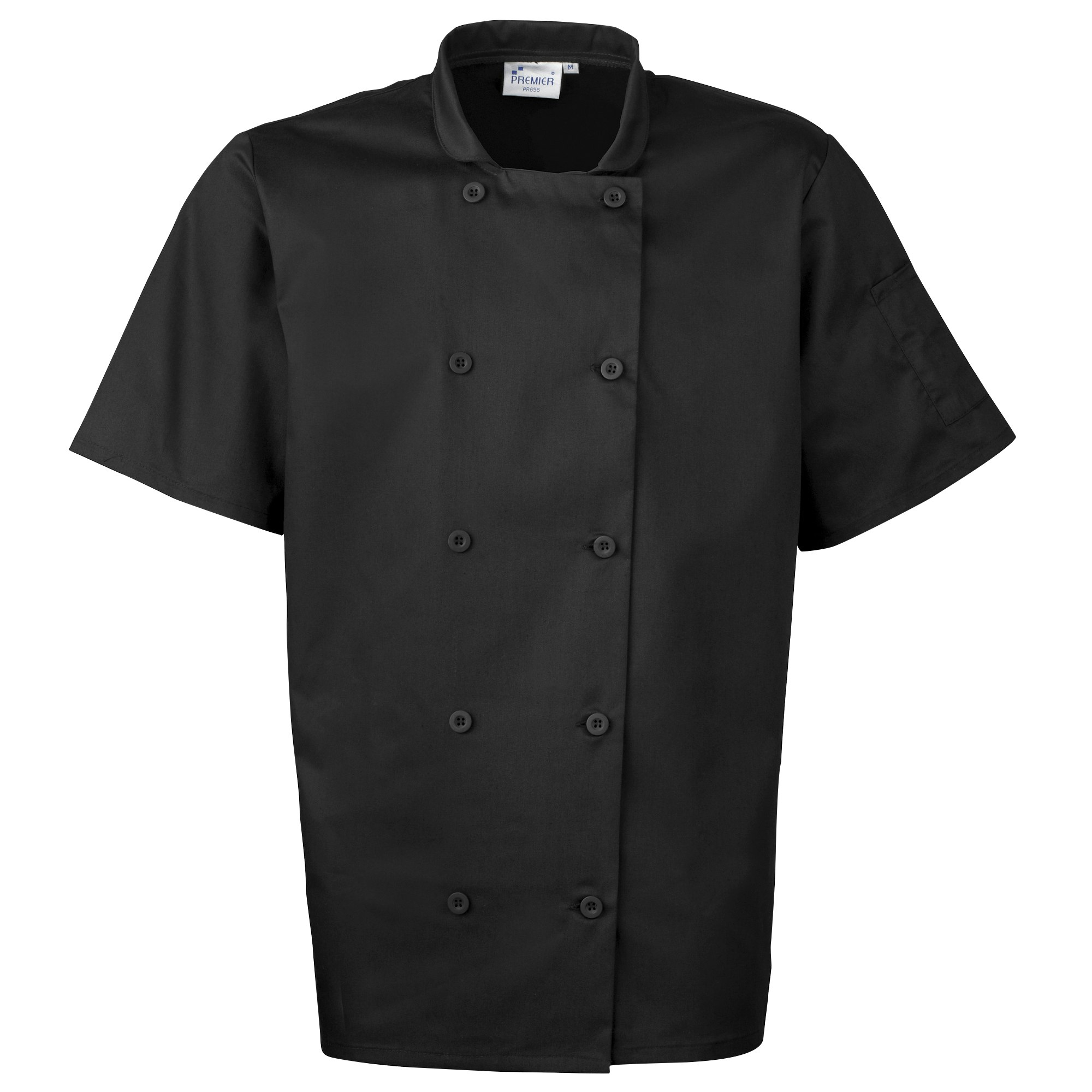 - Premier Unisex Short Sleeved Chefs Jacket / Workwear (Pack Of 2) - Image 2
