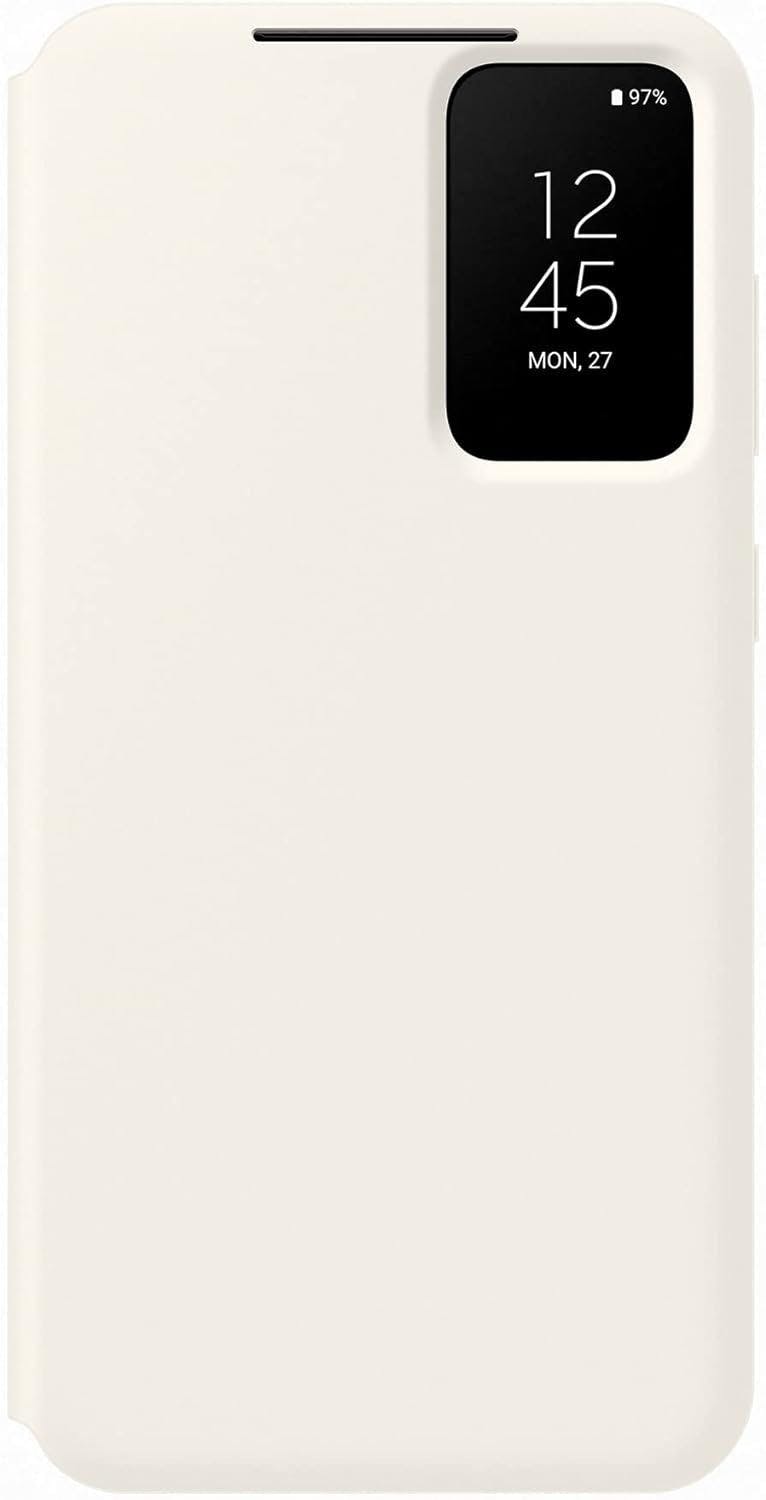 Samsung Smart Clear View Cover Case For S23 Plus, Cream (Original) - Image 2