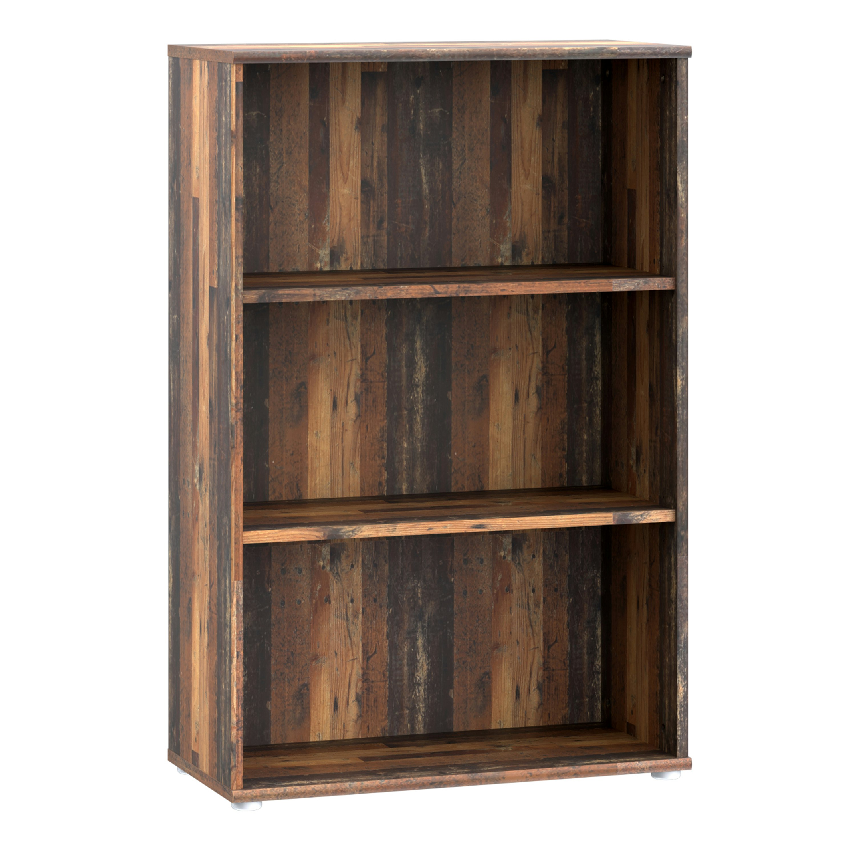Rackhams Grain Essential Tall Wide 2 Shelf Bookcase In Vintage Oak - Vintage Oak - Wood - 1