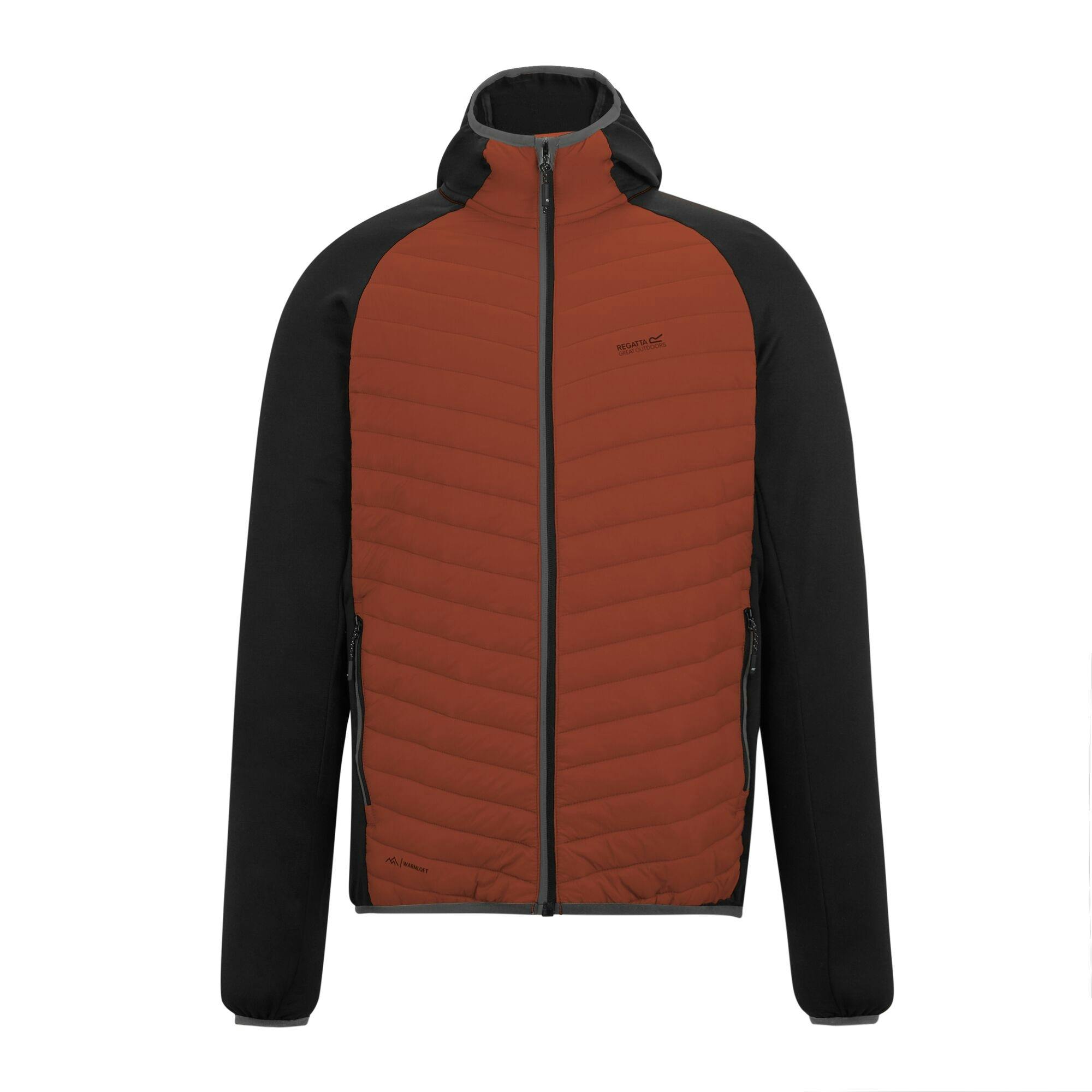 Regatta Men's Black Andreson Hybrid Jacket - Brick/ - 3XL - Brick/ - 100% Mixed