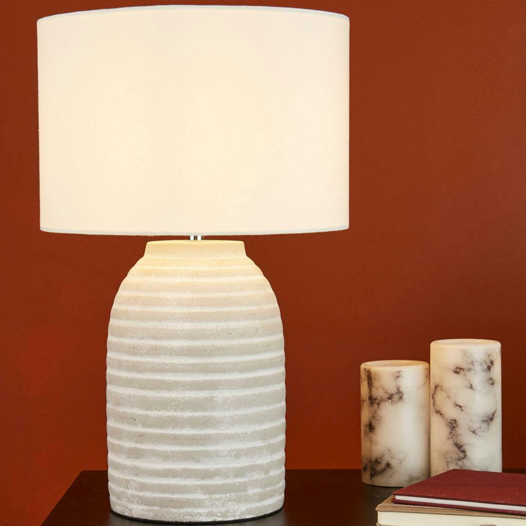 Rackhams Cream Jennie Ceramic Table Lamp