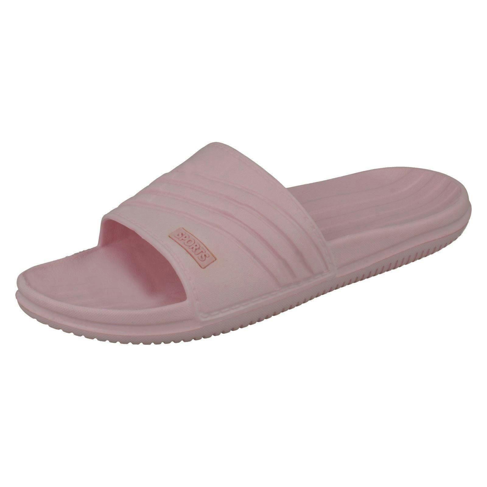 Sport Women's Pink Casual Slip On Mule Sliders F00391 - Uk 5