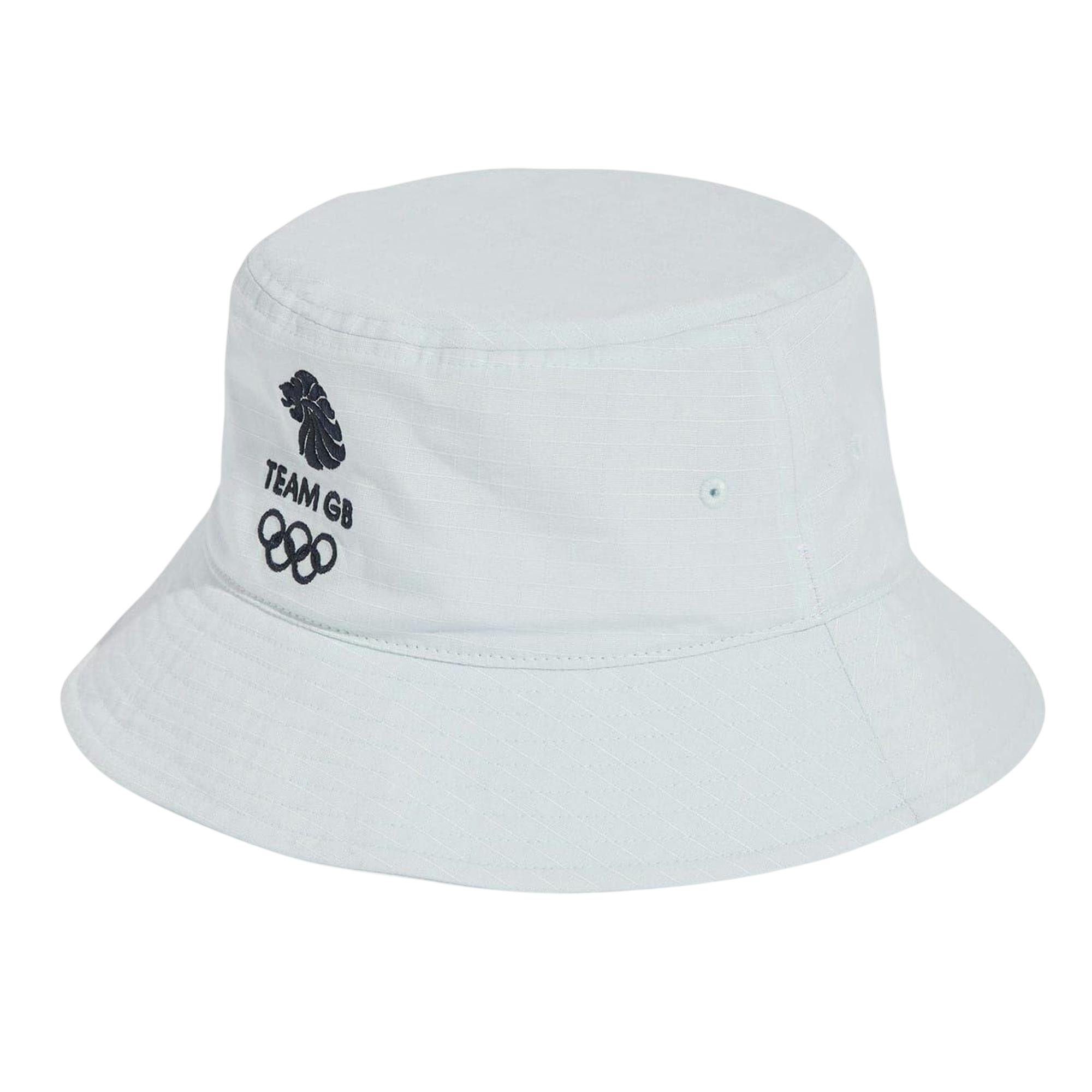 Adidas Unisex Sky Blue Adult Team Gb Sport Bucket Hat - One Size - 100% Cotton
