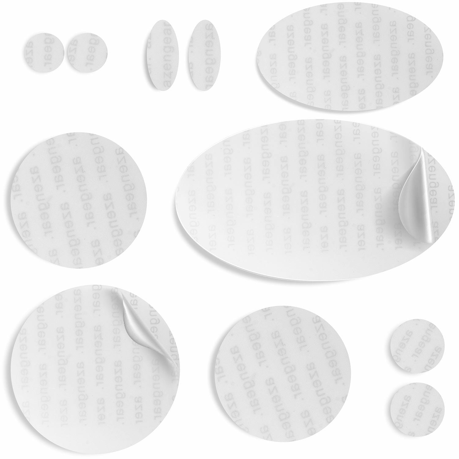 Azengear Jacket Repair Patches - Waterproof, Self-Adhesive, Tear-Cold-Heat-Resistant - Transparent Medium