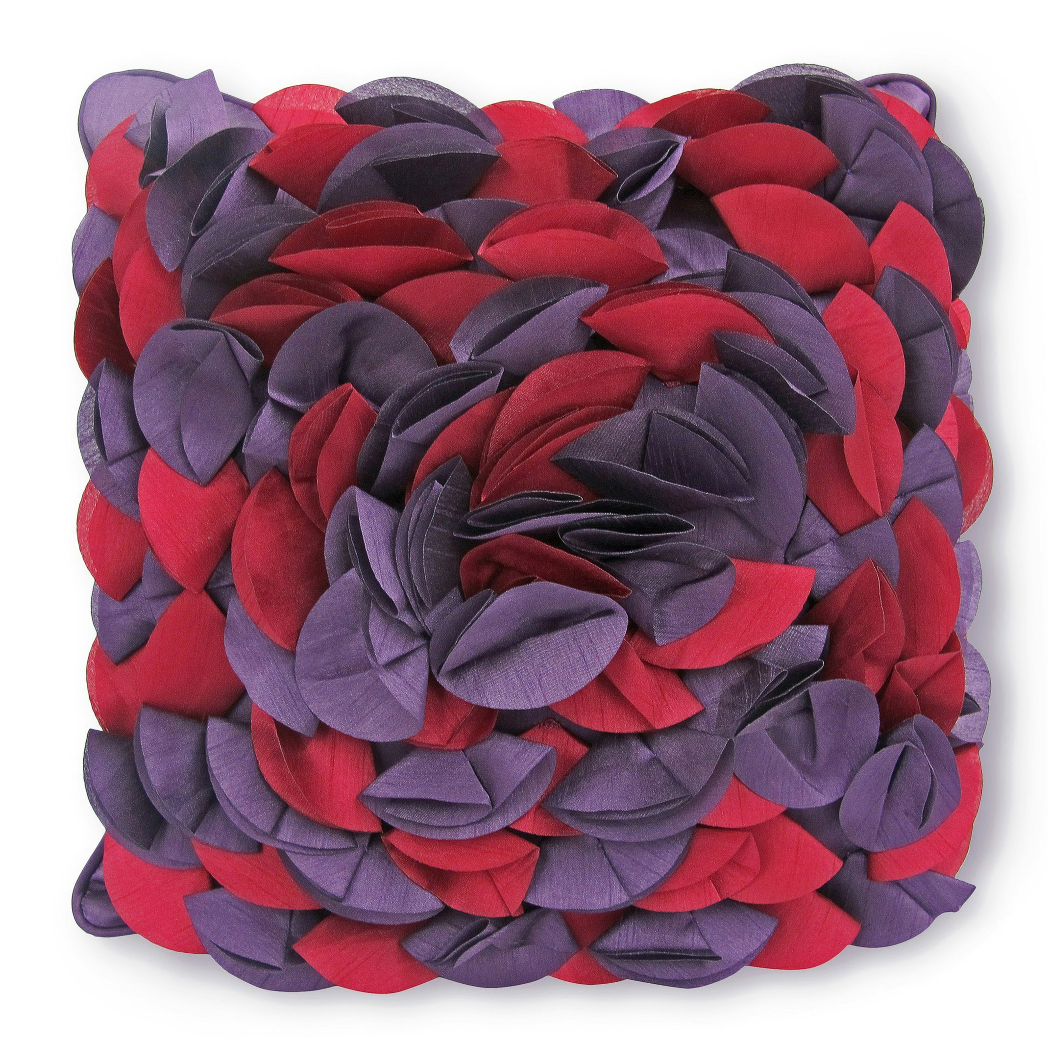 Intimates 3D Petal 2 Tone Cushion Cushion - 43Cm X 43Cm - Aubergine