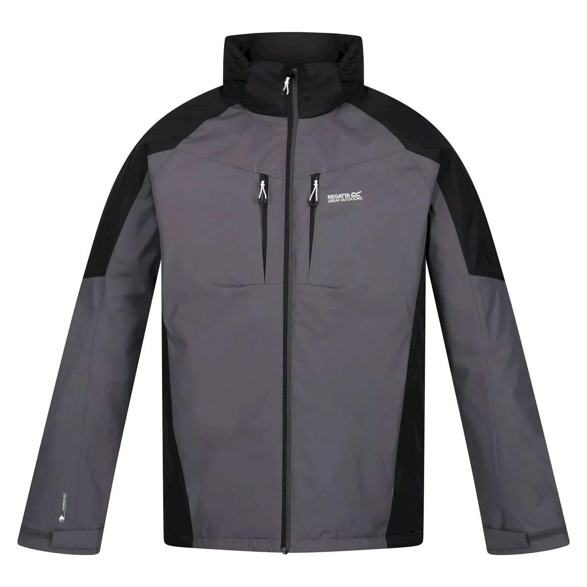 Regatta Men's Dark/Grey/Black Calderdale Waterproof Jacket - / - M - / - 100% Polyester