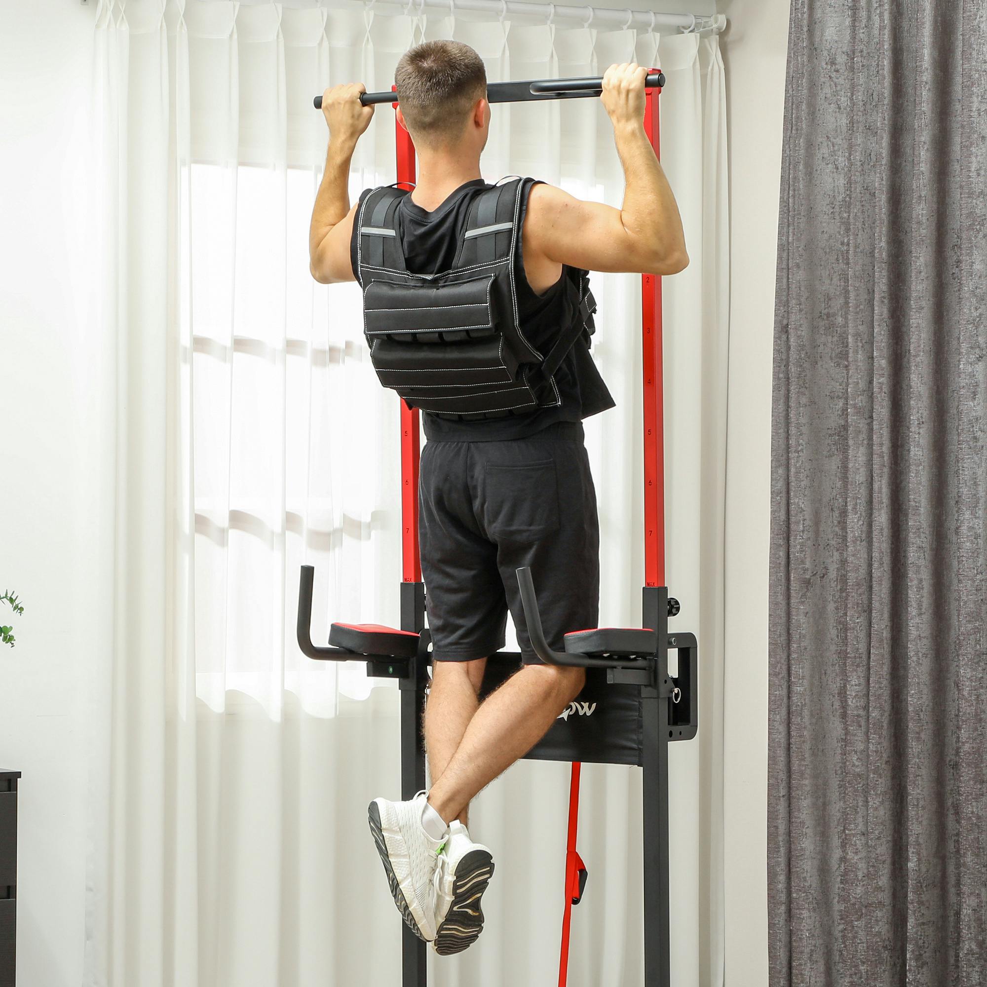 Sportnow Light 30Kg Adjustable Weighted Vest With 30 Metal Weights, Running Weight Vest