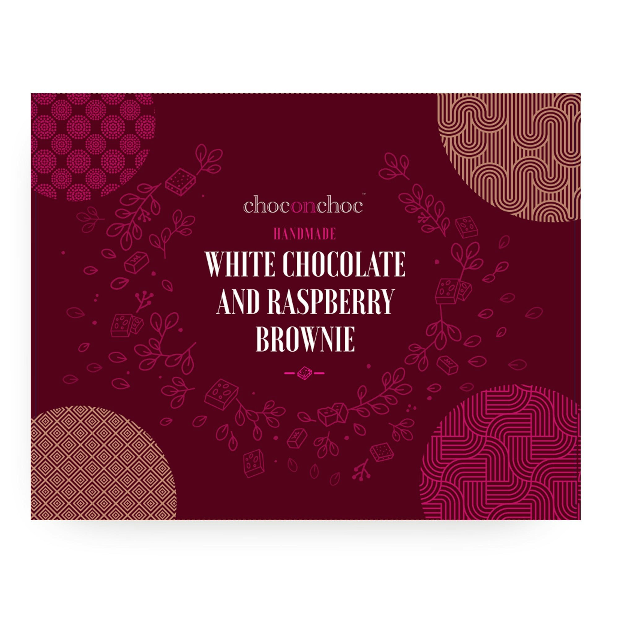 Choc On Choc White Chocolate And Raspberry Brownie