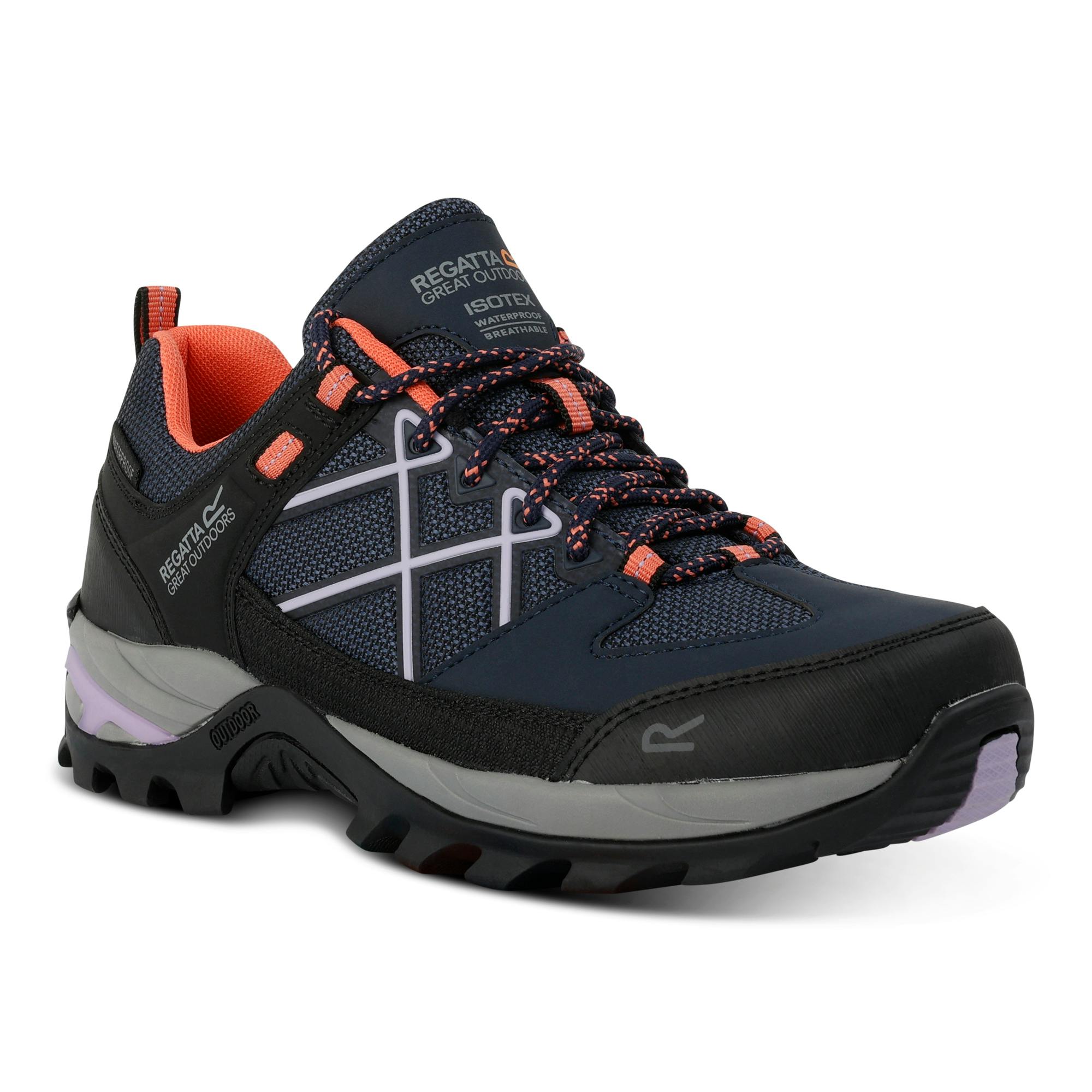 Regatta Women's Lilac Samaris Iii Low Walking Shoes - Navy/ - 3 Uk - Navy/ - 100% Mixed