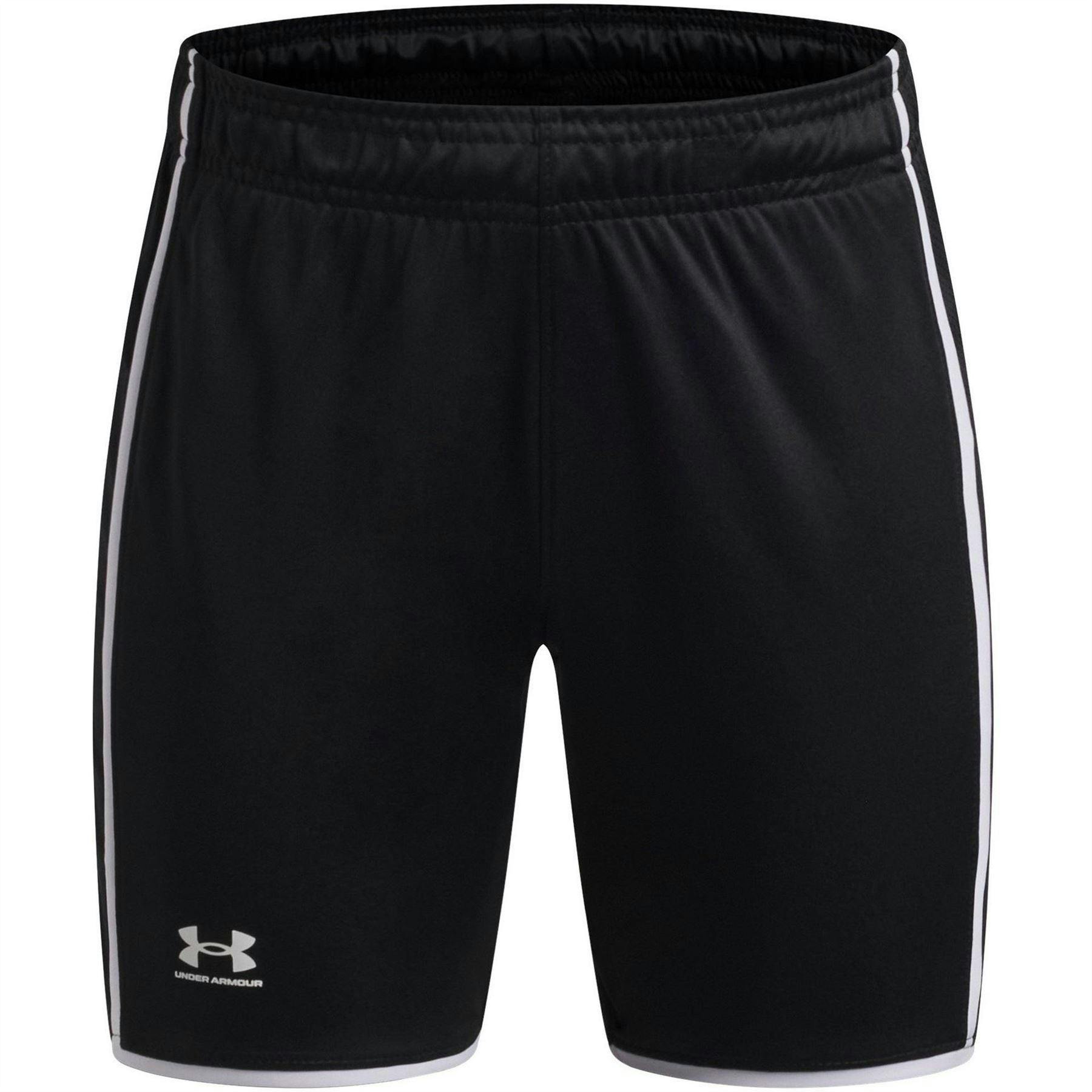 Under Armour Black/White Kids Performance Shorts - 13 Years - 100% Polyester