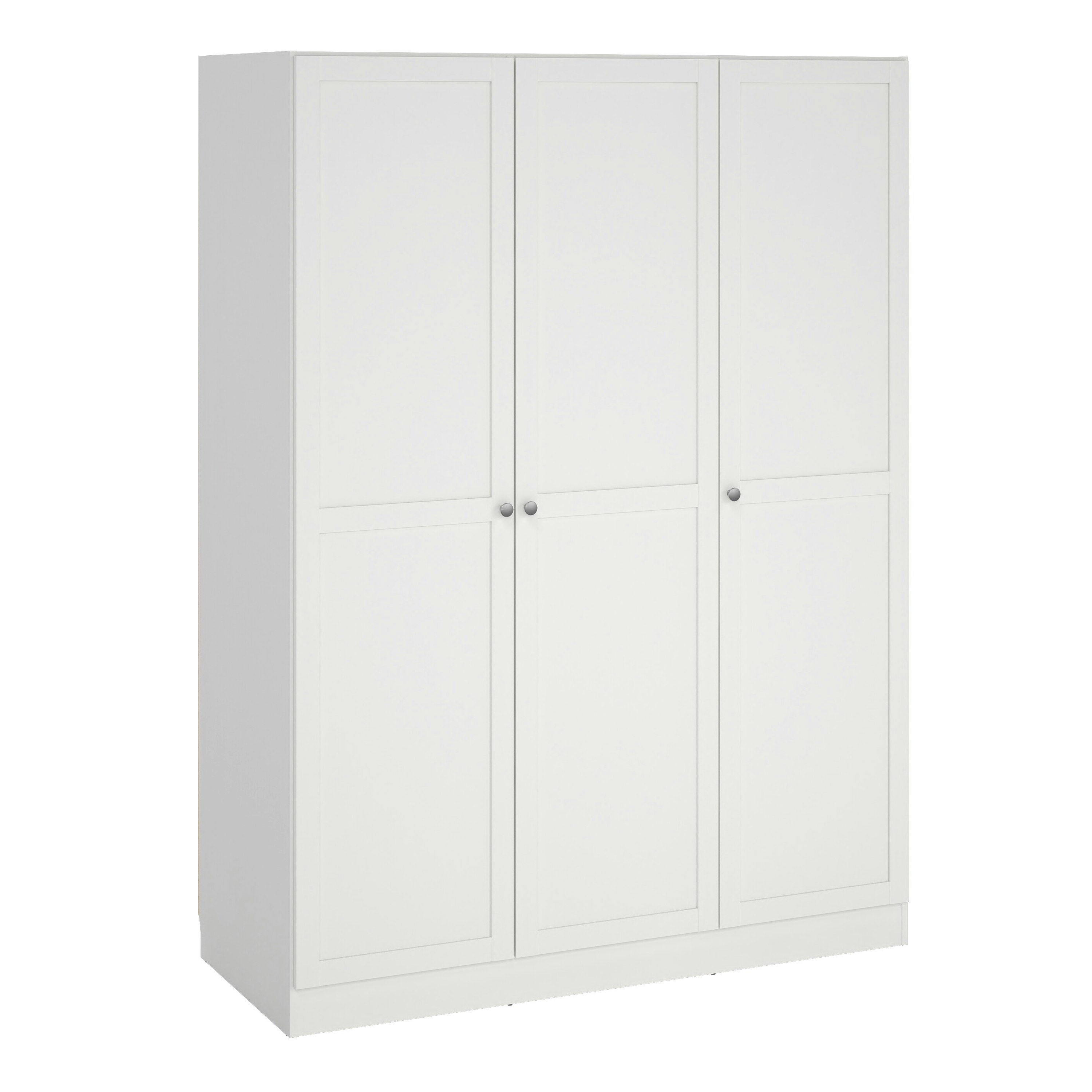 Furniture To Go White Brande Wardrobe With 3 Frame Doors In - Malemine - 1