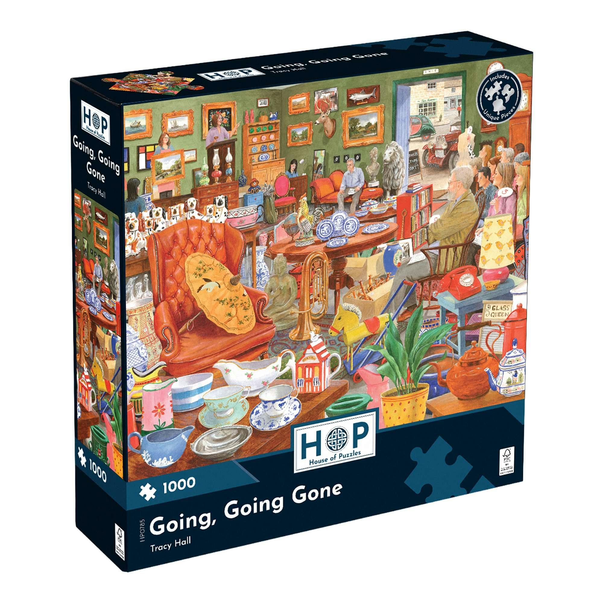 The House Of Puzzles Going Going Gone - 1000 Piece Jigsaw Puzzle