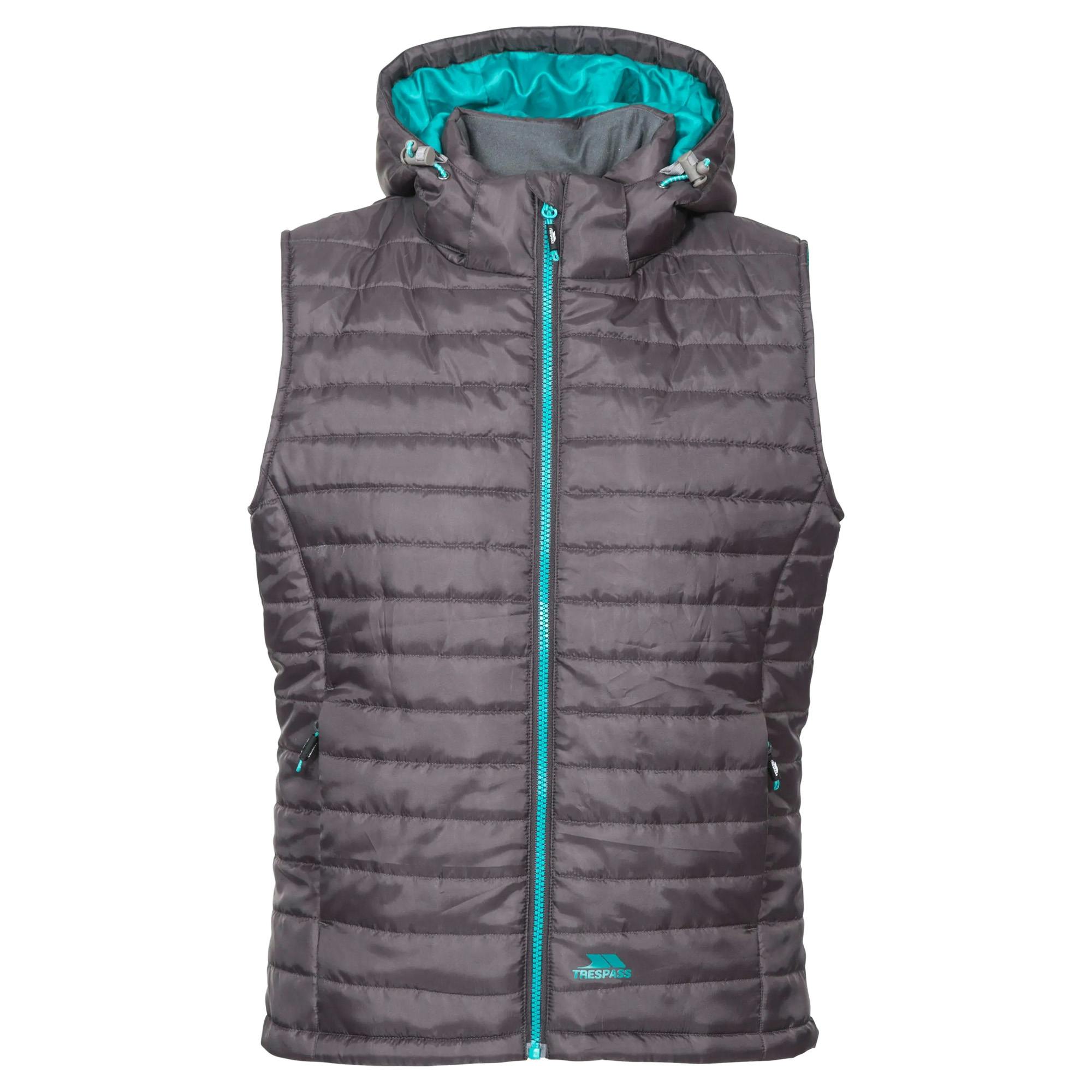 Trespass Women's Aretha Casual Gilet - Carbon - Carbon - Xxs - 100% Polyamide