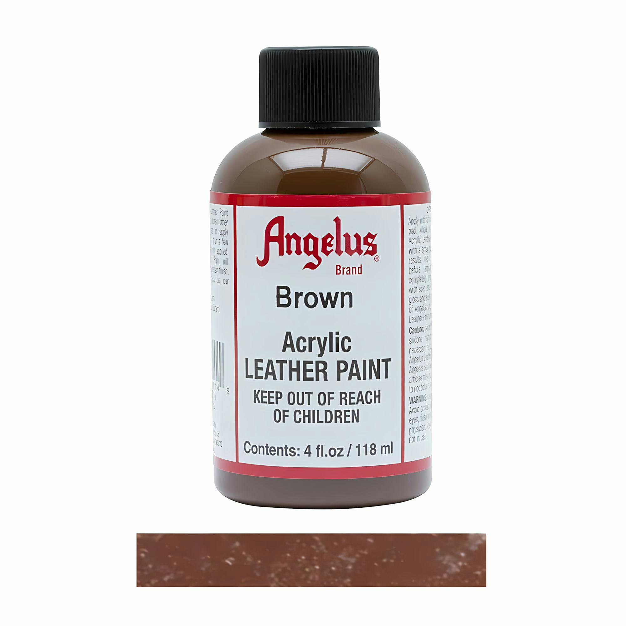 Angelus Brown Leather Paint For Sneaker Customs And Shoes 4Oz