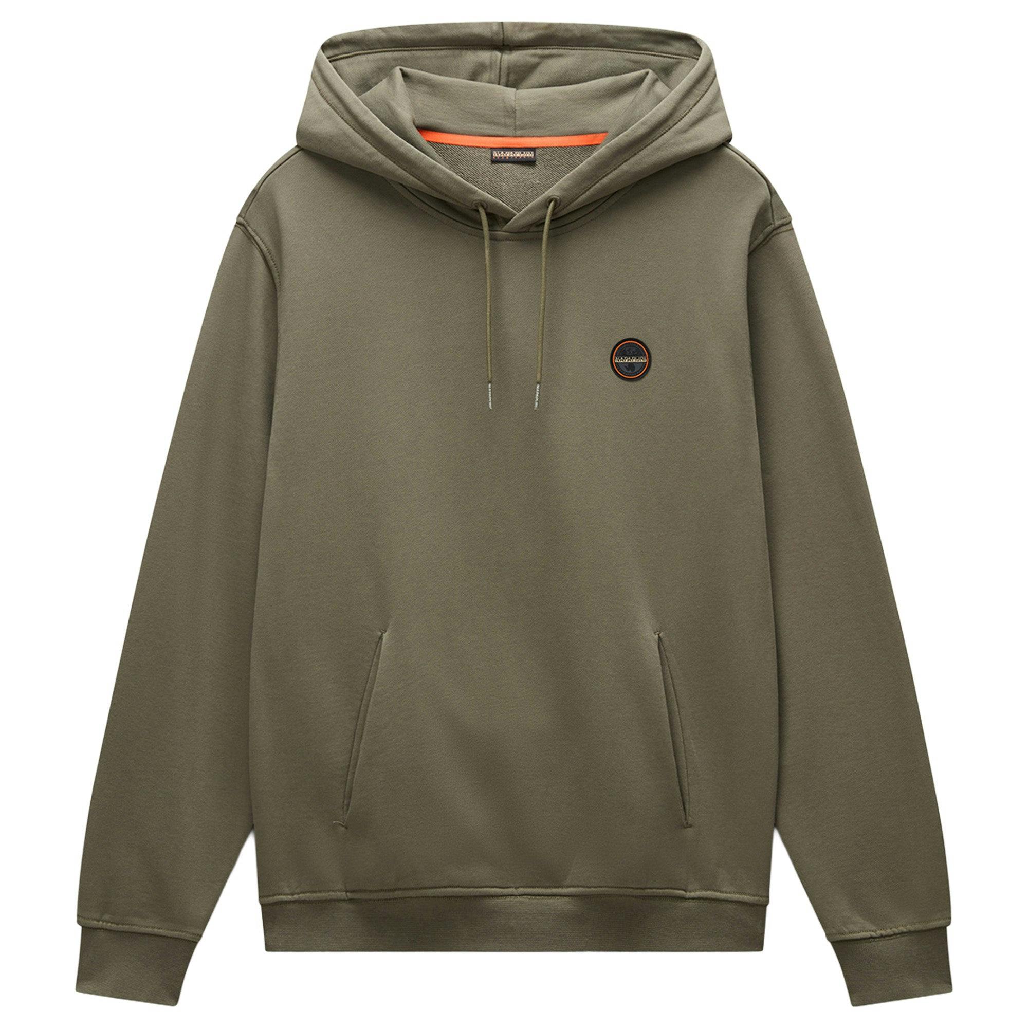 Napapijri B-Badge Loopback Hooded Sweat - Tea Leaf - X-Large