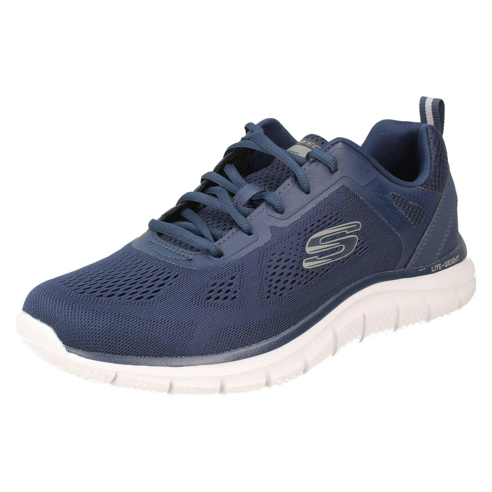 Skechers Men's Lightweight Memory Foam Trainers 232698 Broader - Navy - Uk 12