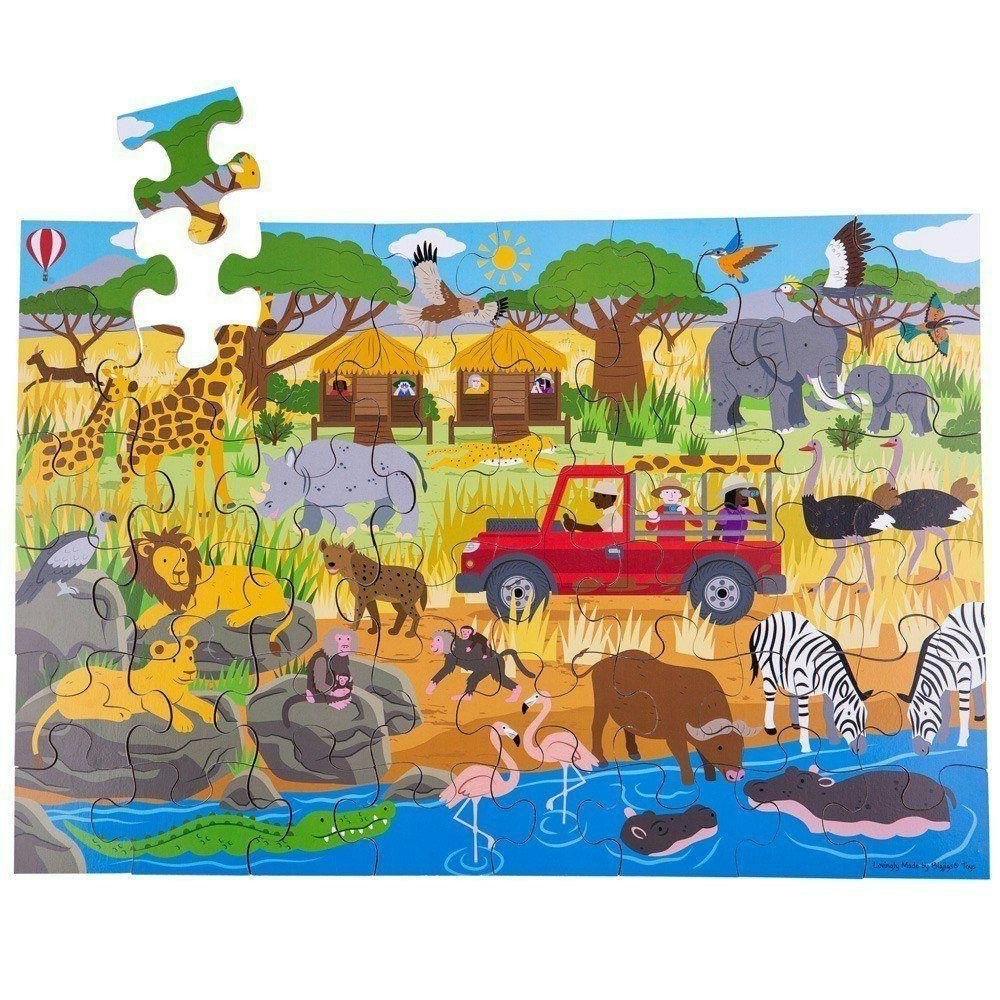 Bigjigs Toys African Adventure Floor Puzzle (48 Piece)