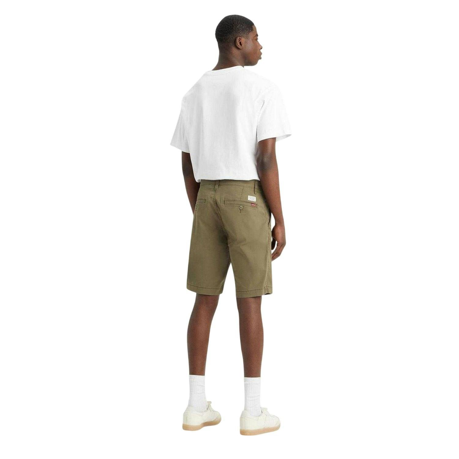 Levis Men's Green Logo Chino Shorts - 36R - 98% Cotton/2% Elastane