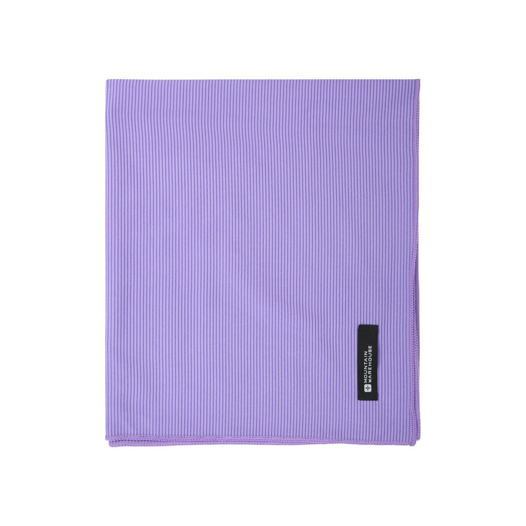 Mountain Warehouse Dark/Purple Giant Ribbed Towel - One Size - 100% Polyester
