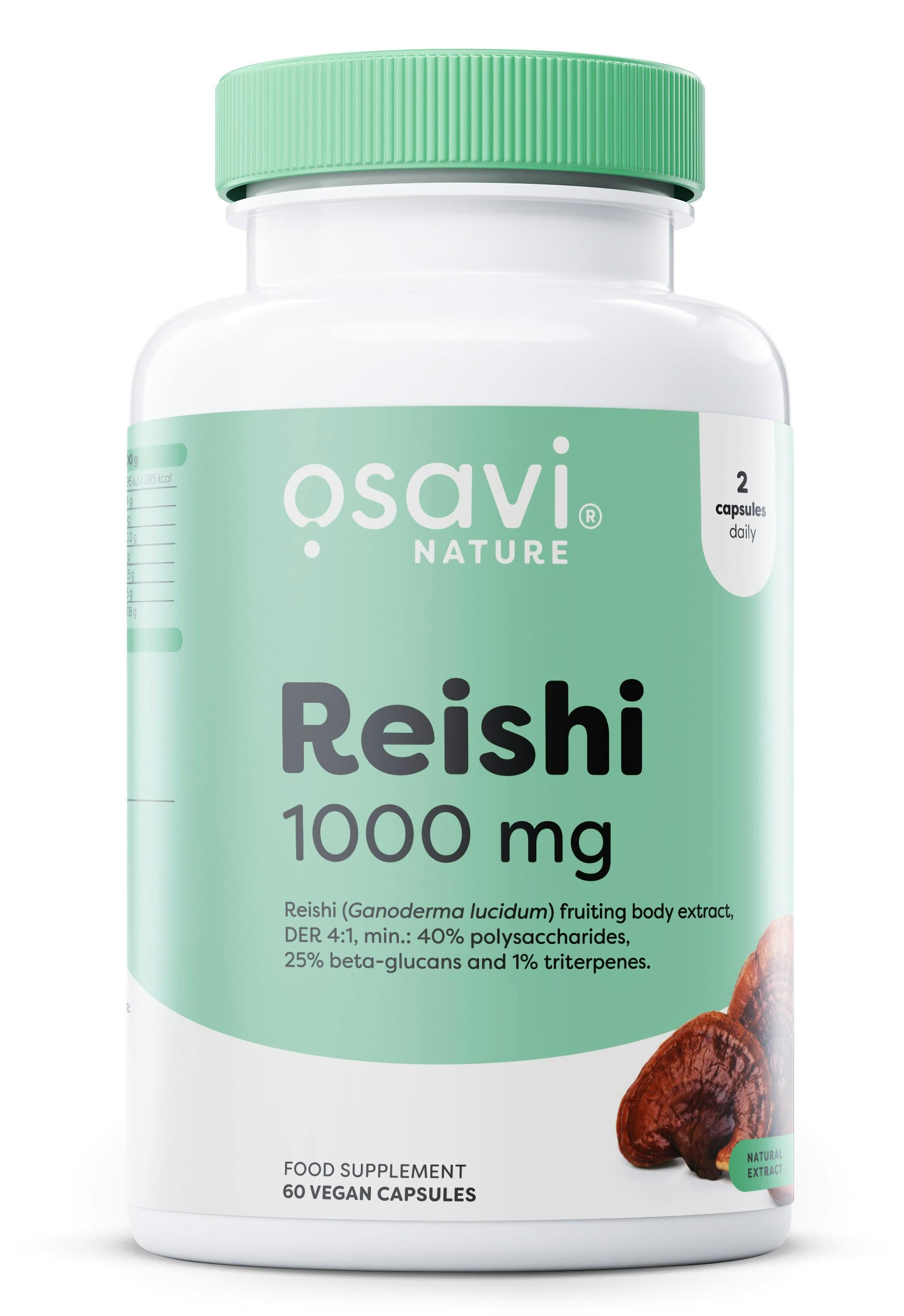 Osavi Reishi, 1000 Mg - 60 Vegan Caps - Image 5