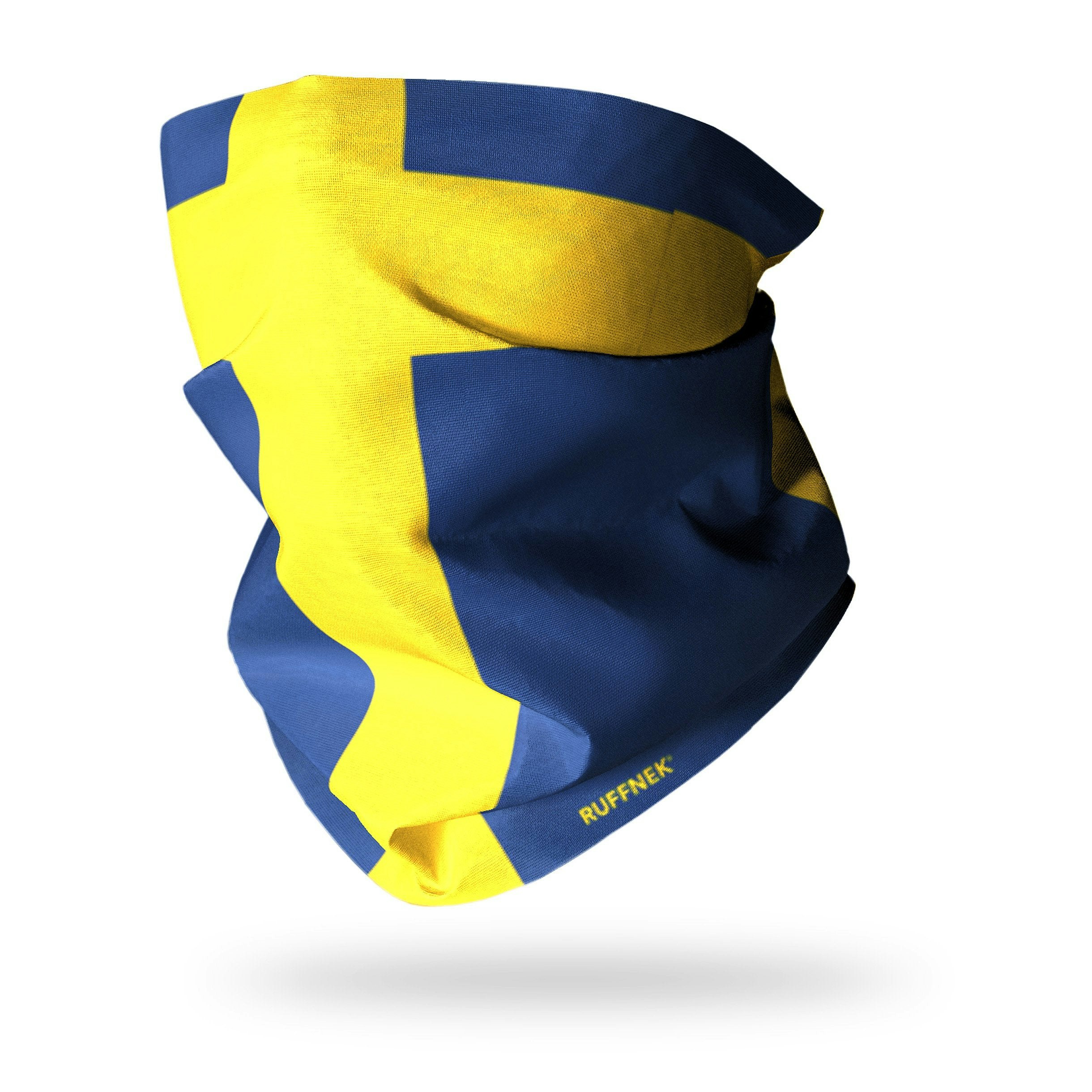 Ruffnek Blue/Yellow Flag Of Sweden Snood Scarf