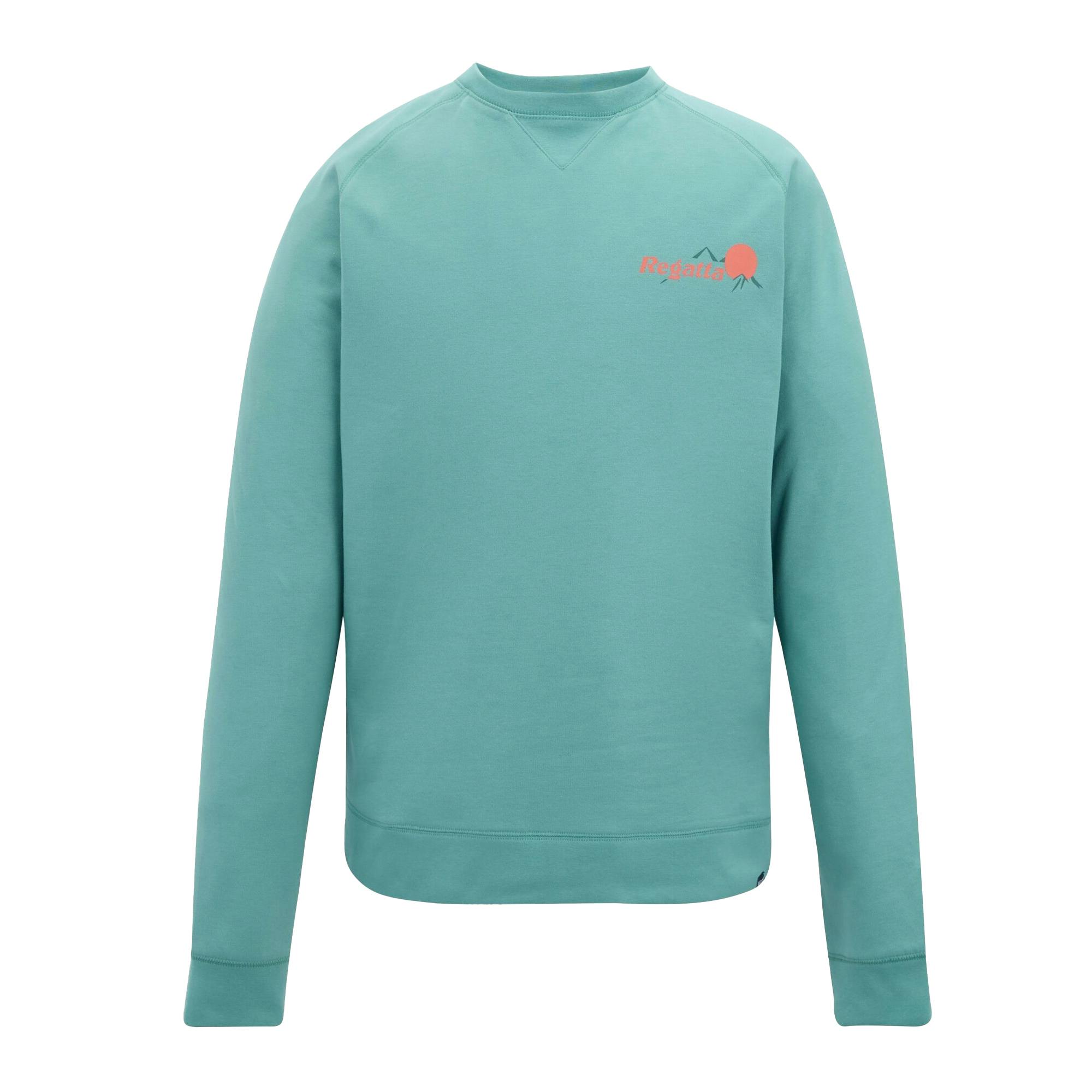 Regatta Men's Green Nithsdale Back Print Sweatshirt - Arctic - Xxl - Arctic - 60% Cotton/40% Polyester