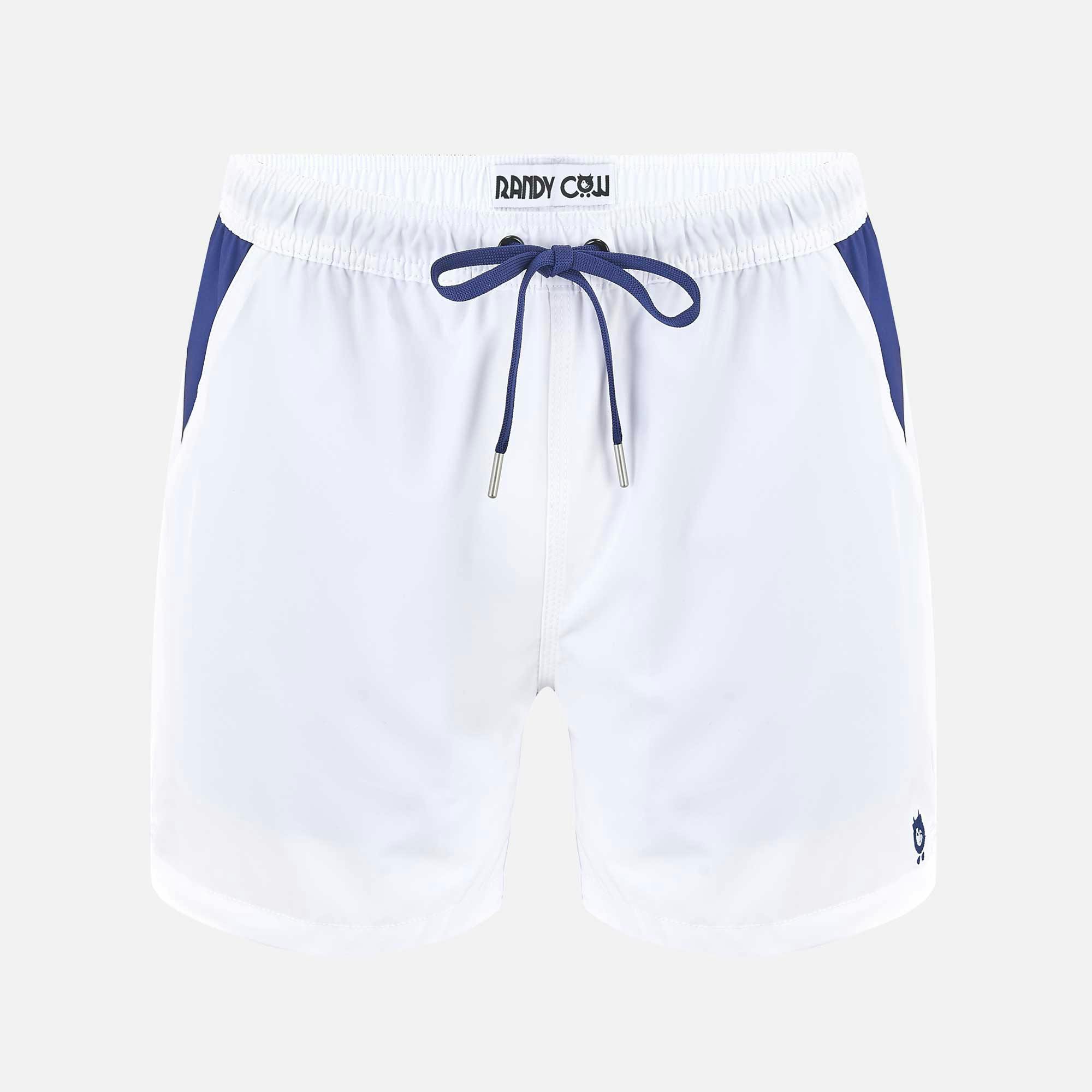 Randy Cow Men's White - Swim Shorts - Xl