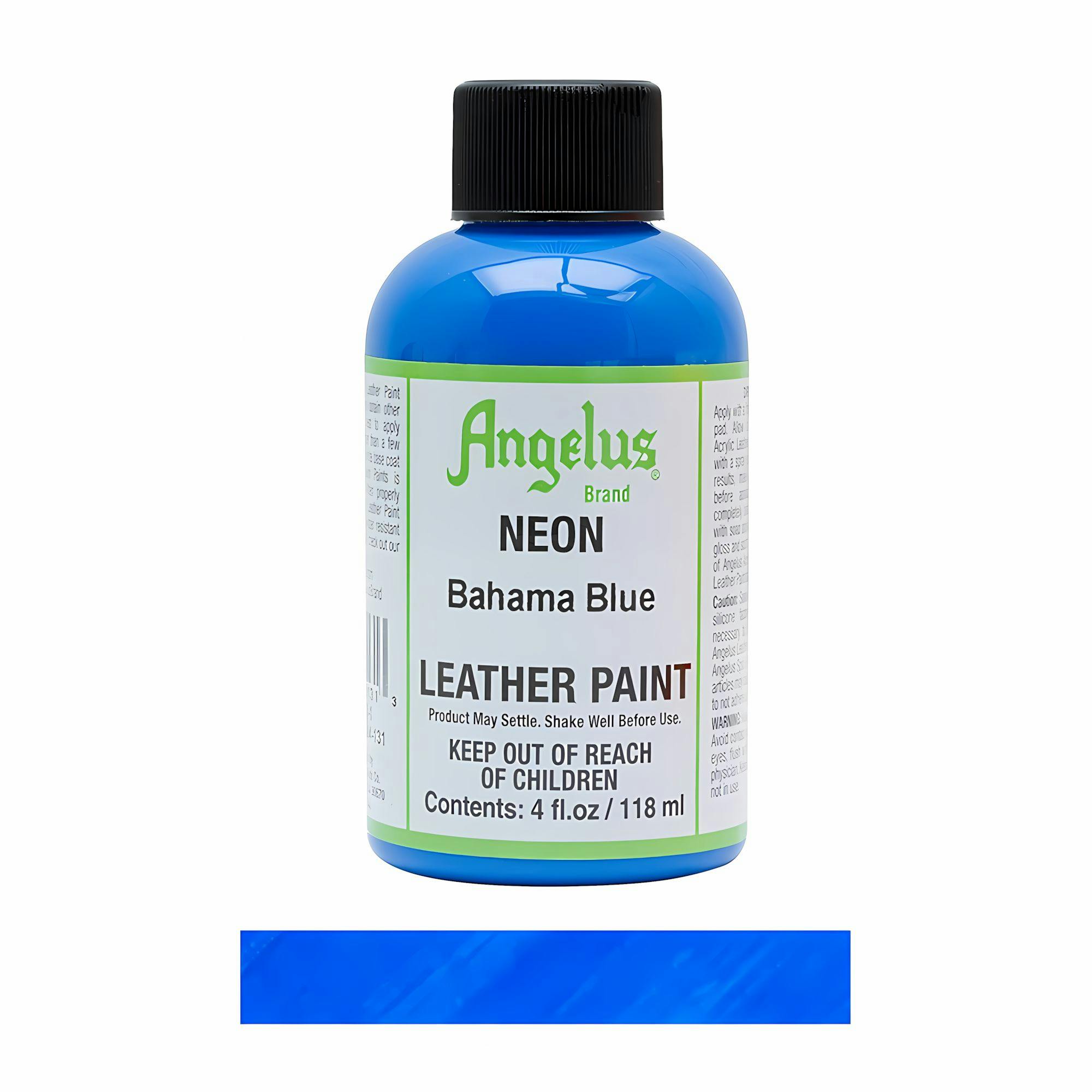 Rackhams Blue Neon Leather Paint For Sneaker Customs And Shoes 4Oz - Bahama