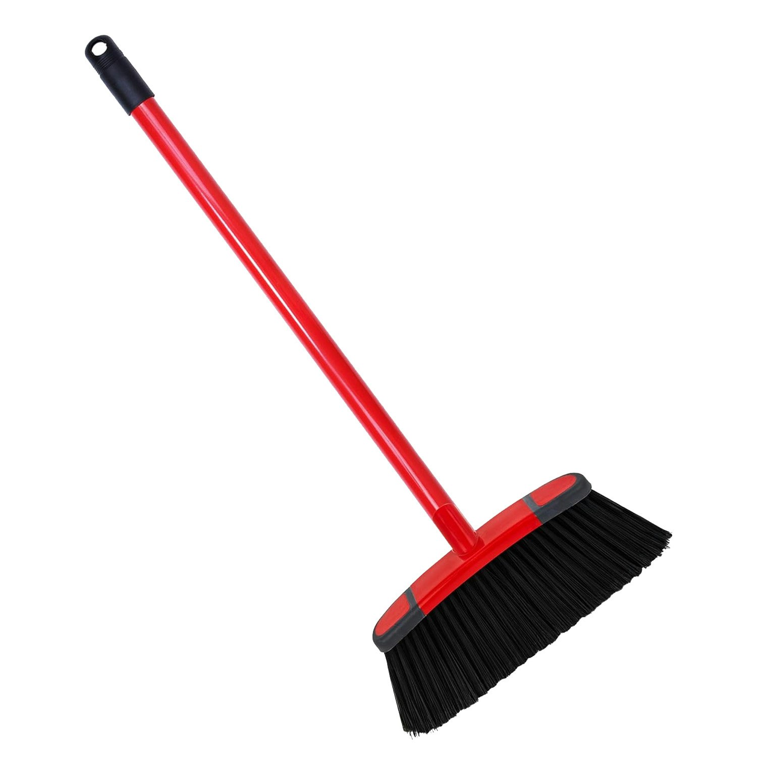 Storm Trading Group Soft & Stiff Bristles Sweeping Brushes Ideal For Cleaning Hard Floors - 1 X Soft Broom & Long Handle