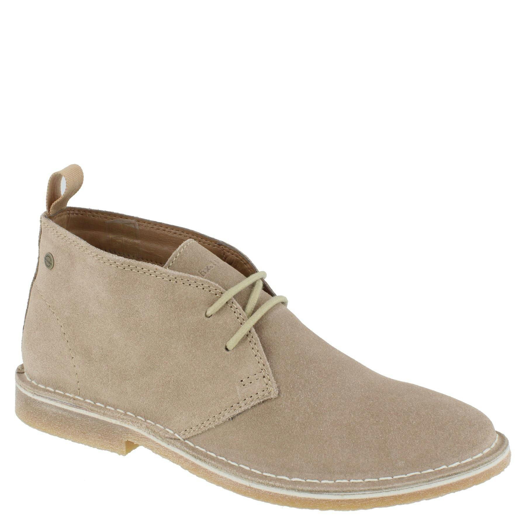 Hx London Men's Sahara Chukka Suede Desert Boots - Sand - 9 Uk