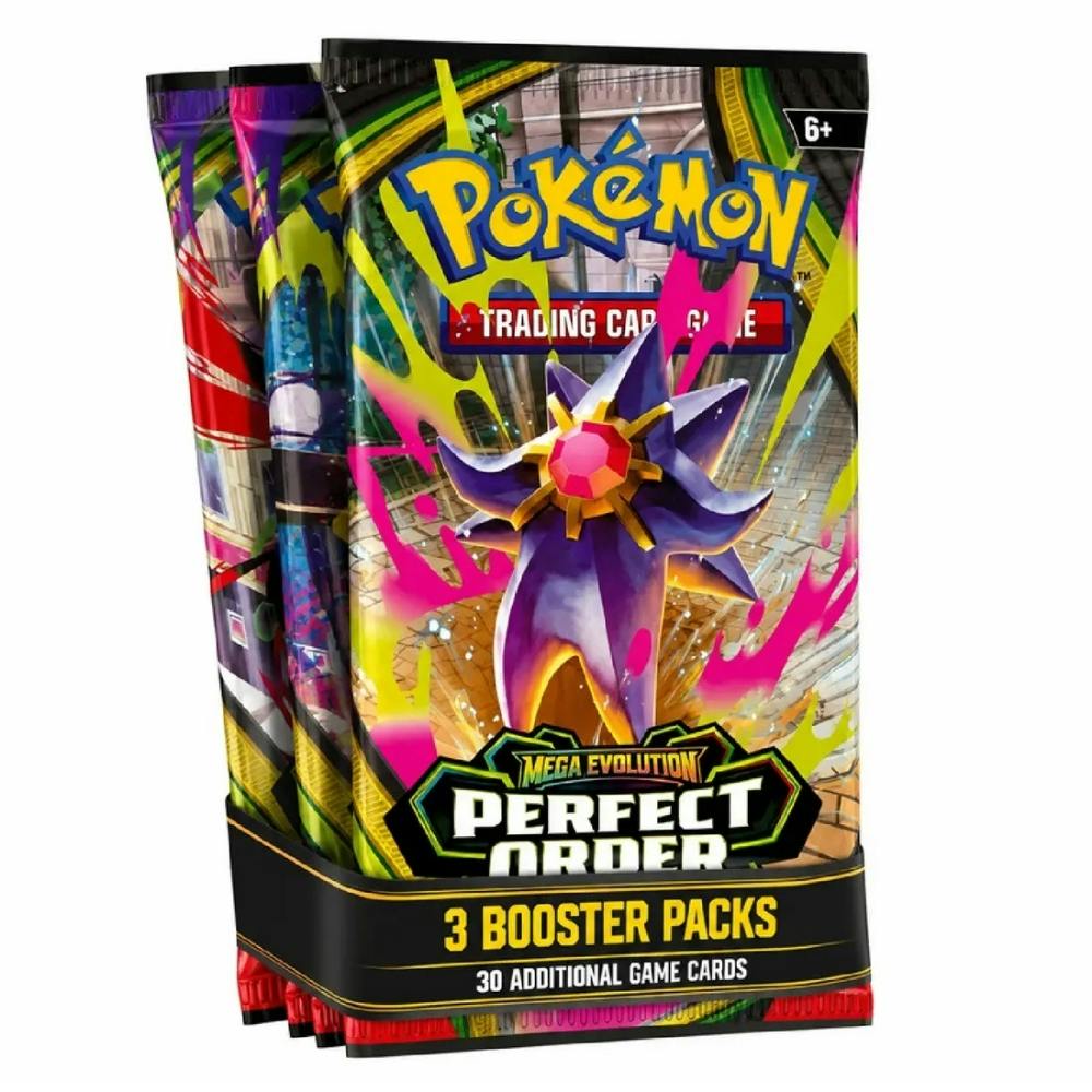Pokemon Mega Evolution Perfect Order 3 Pack - English - 3+ - Multi