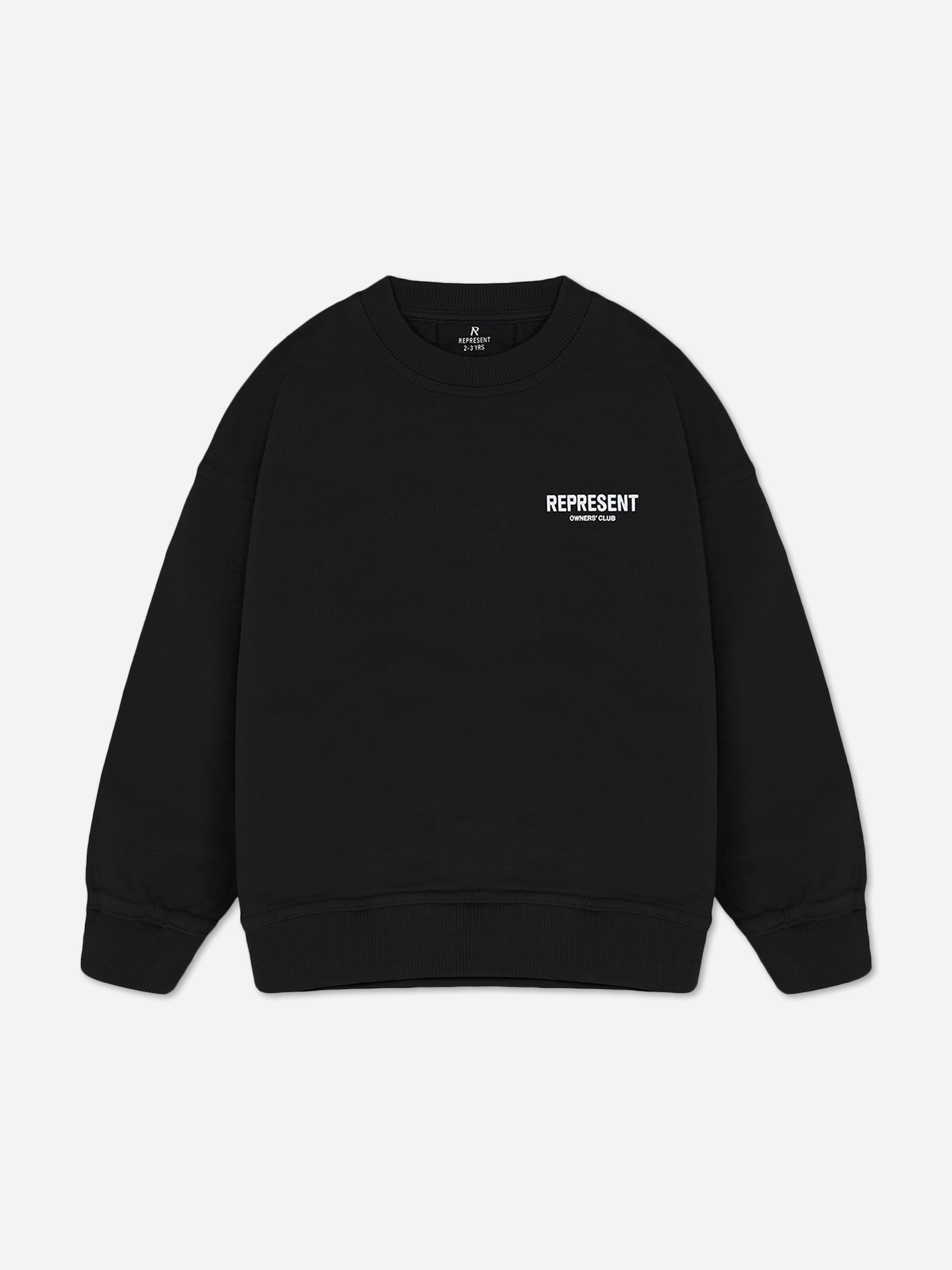 Represent Black Kids Mini Owners Club Sweatshirt In - 4 - 5 Years