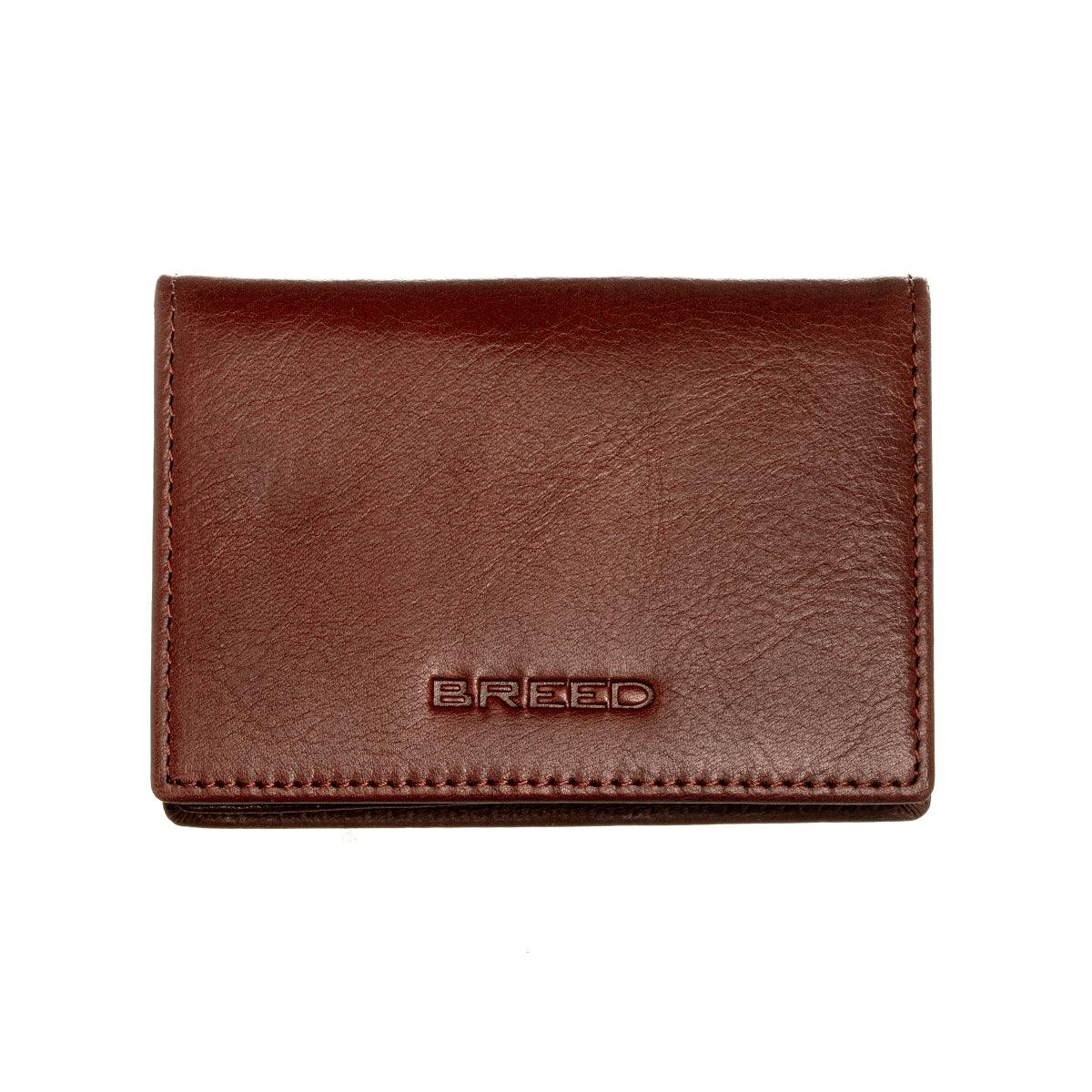 Breed Brown Porter Genuine Leather Bi-Fold Wallet