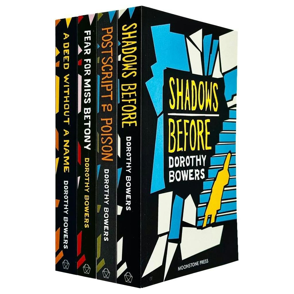Moonstone Press Dorothy Bowers Shadows Before, Postscript To Poison, Fear For Miss Betony, A Deed Without A Name Size 4
