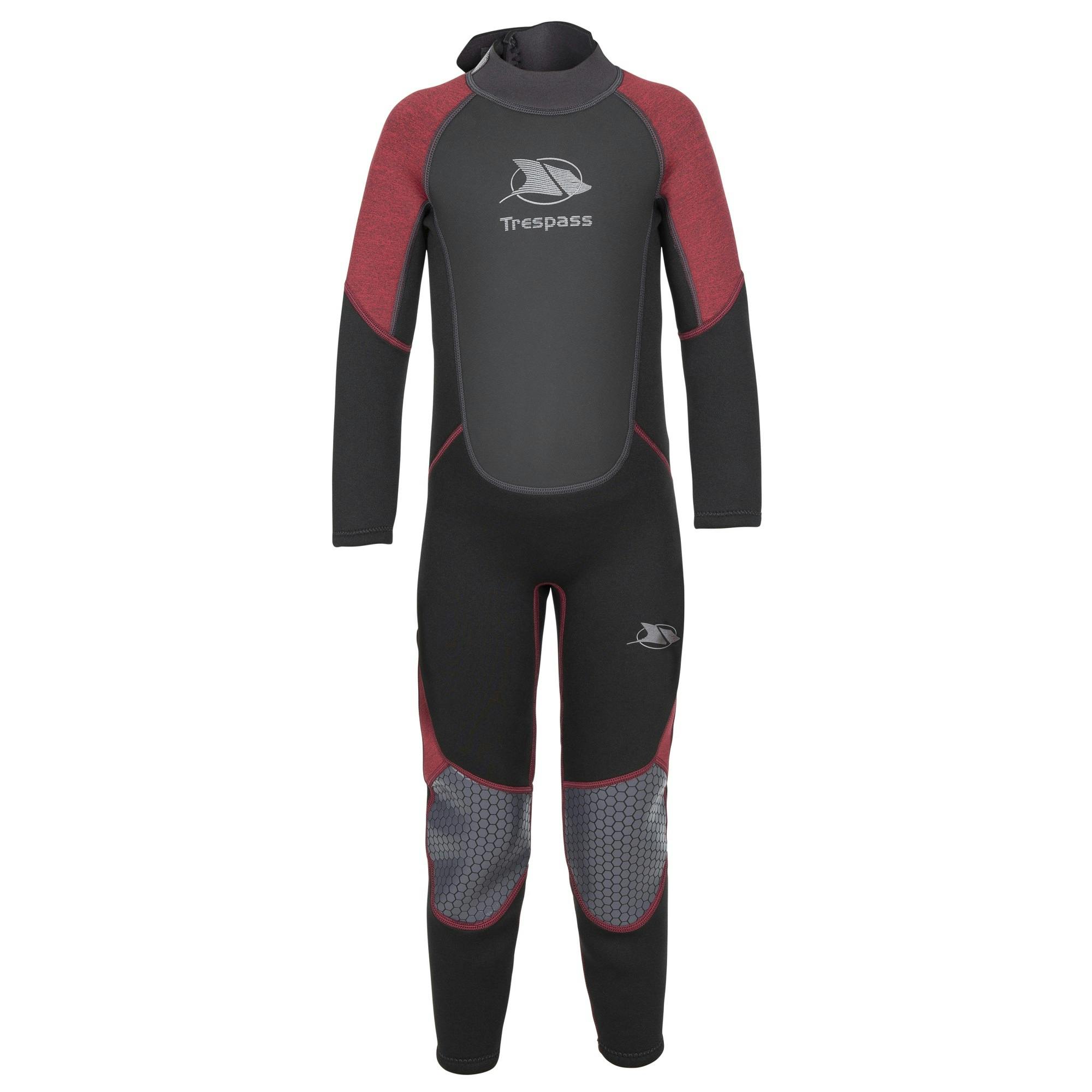 Trespass Childrens/Kids Amigo 3Mm Wetsuit - Merlot Marl - 5-6 Years - Merlot Marl