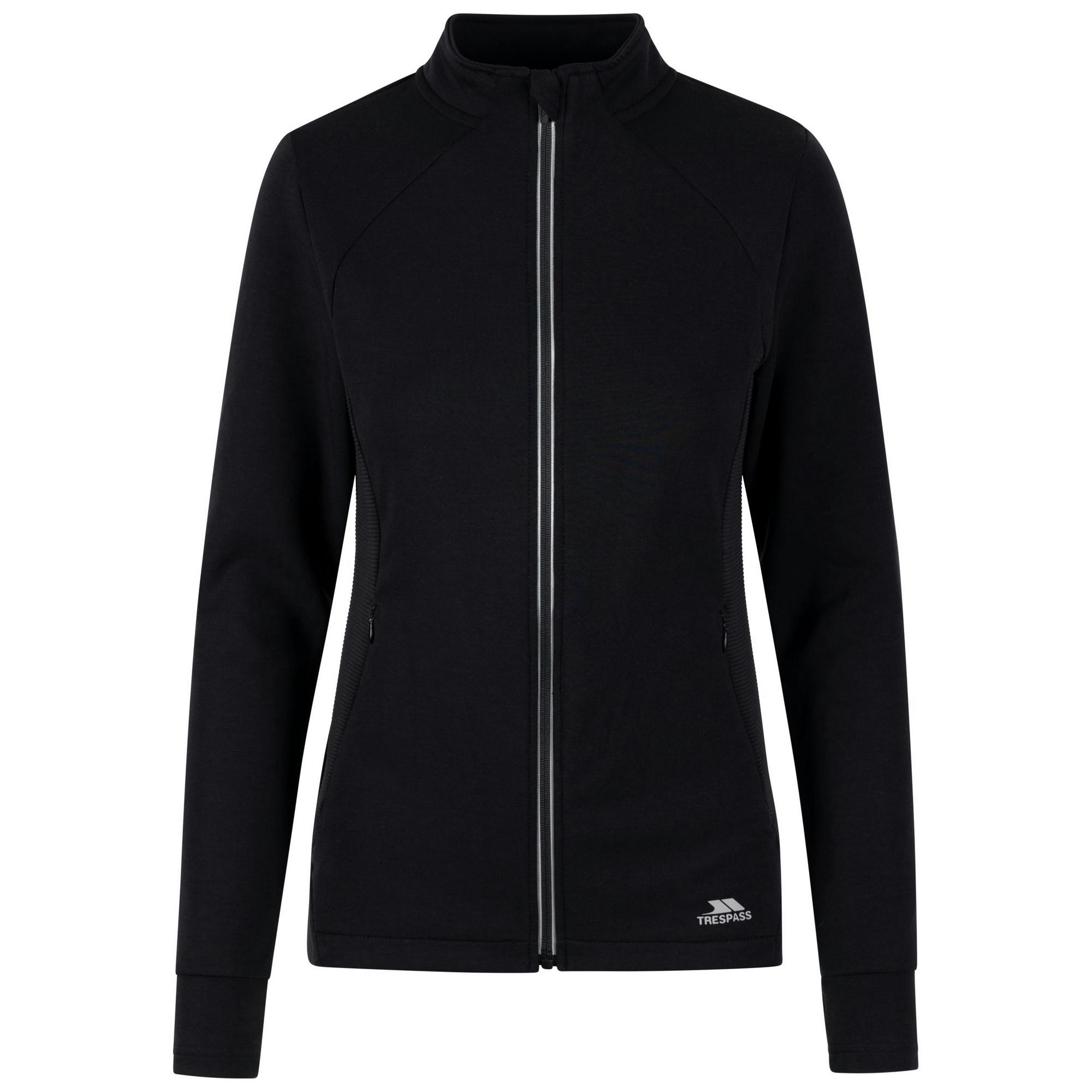 Trespass Women's Black Ridge Track Jacket - S - 80% Merino/20% Polyester
