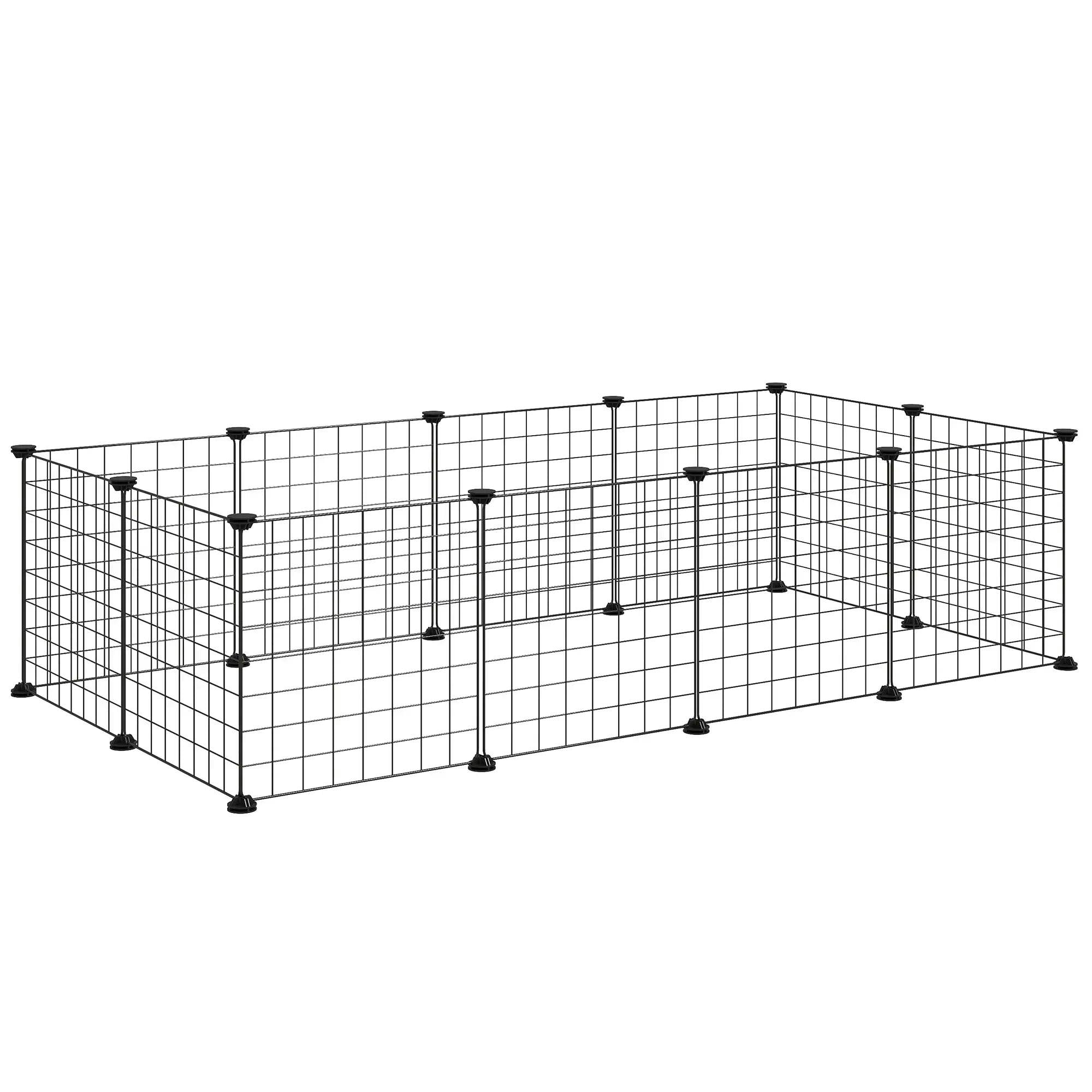 Pawhut Pet Playpen Black 730 Mm X 1060 Mm X 360 Mm - Image 8