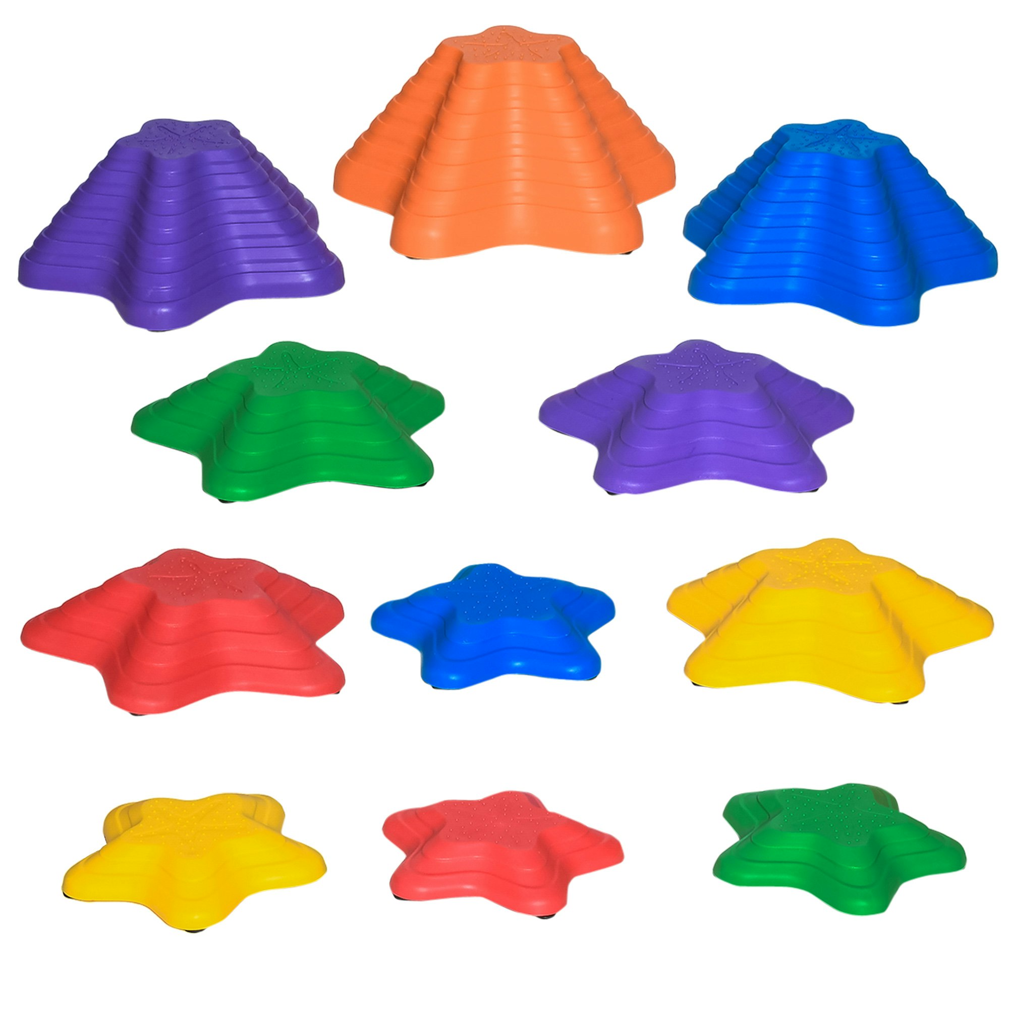Outsunny 11-Piece Balance Stepping Stones Non-Slip Obstacle Course For Kids Size 11