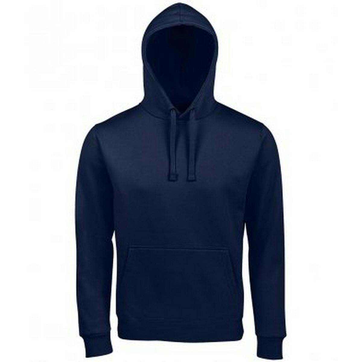 Sols Unisex Adults Spencer Hooded Sweatshirt - French Navy - 3XL - French Navy - 80% Ringspun Cotton/20% Polyester